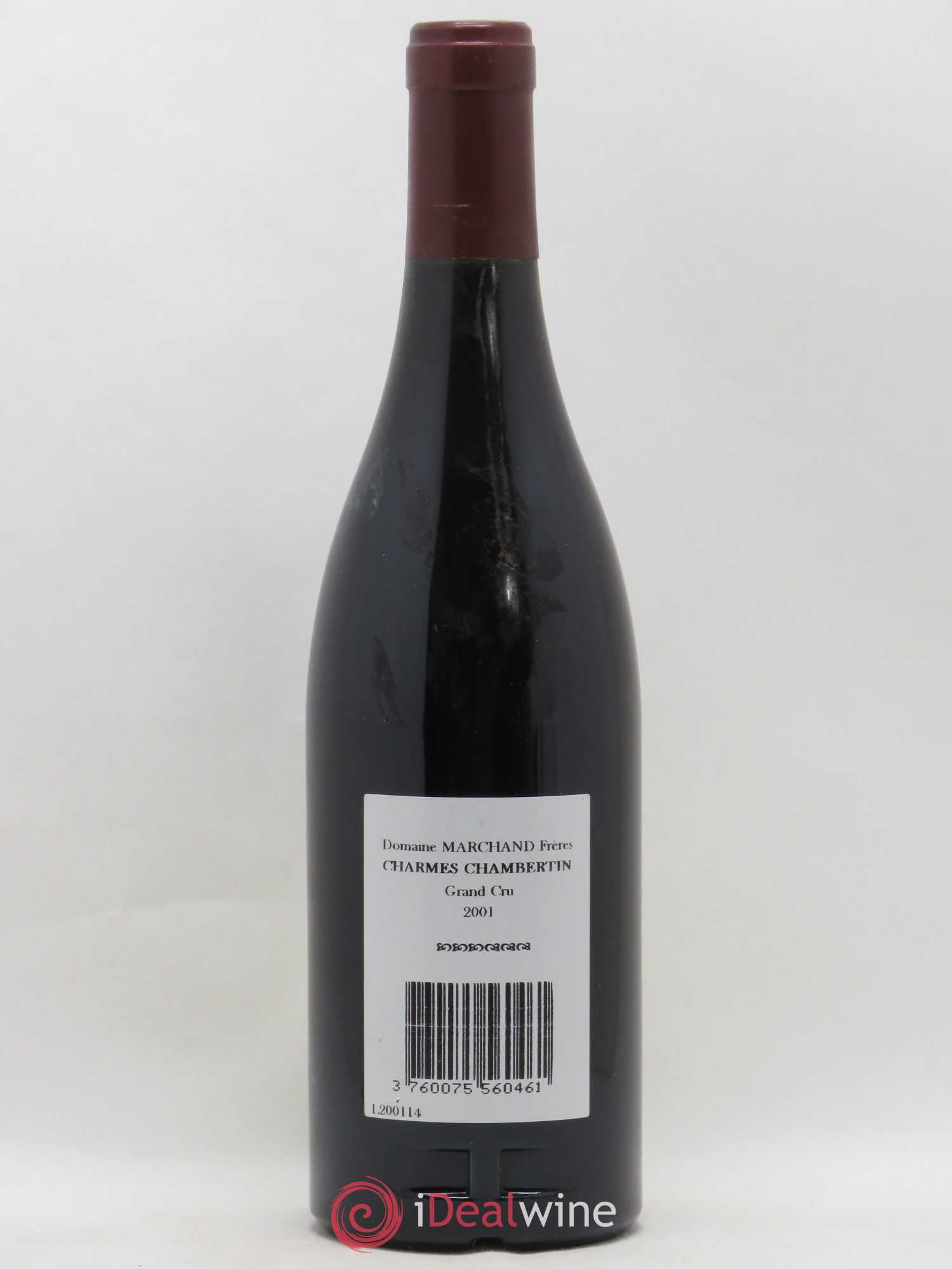 Charmes-Chambertin Grand Cru Marchand Frères 2001 - Lot de 1 bouteille - 1