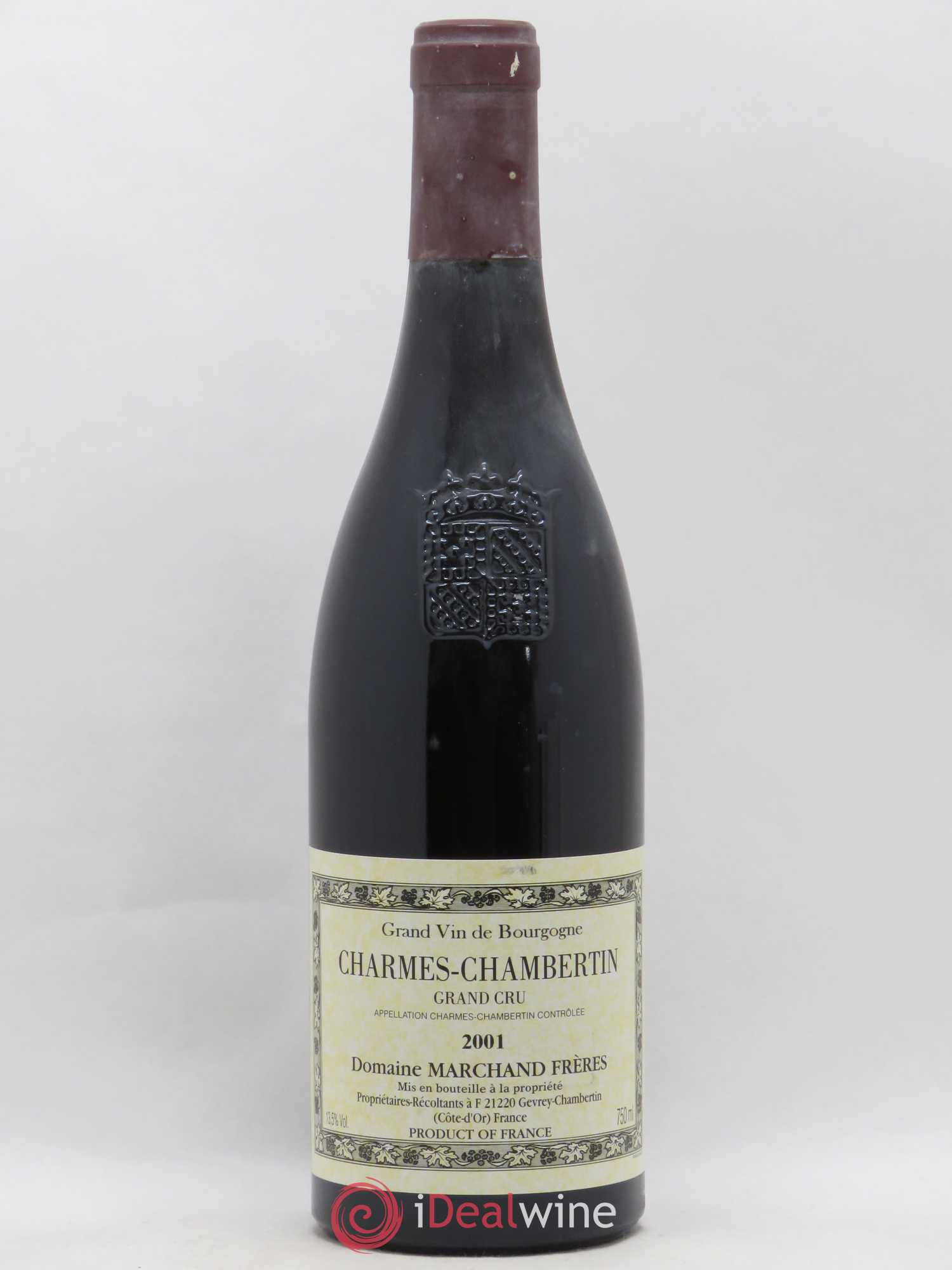 Charmes-Chambertin Grand Cru Marchand Frères 2001 - Lot de 1 bouteille - 0