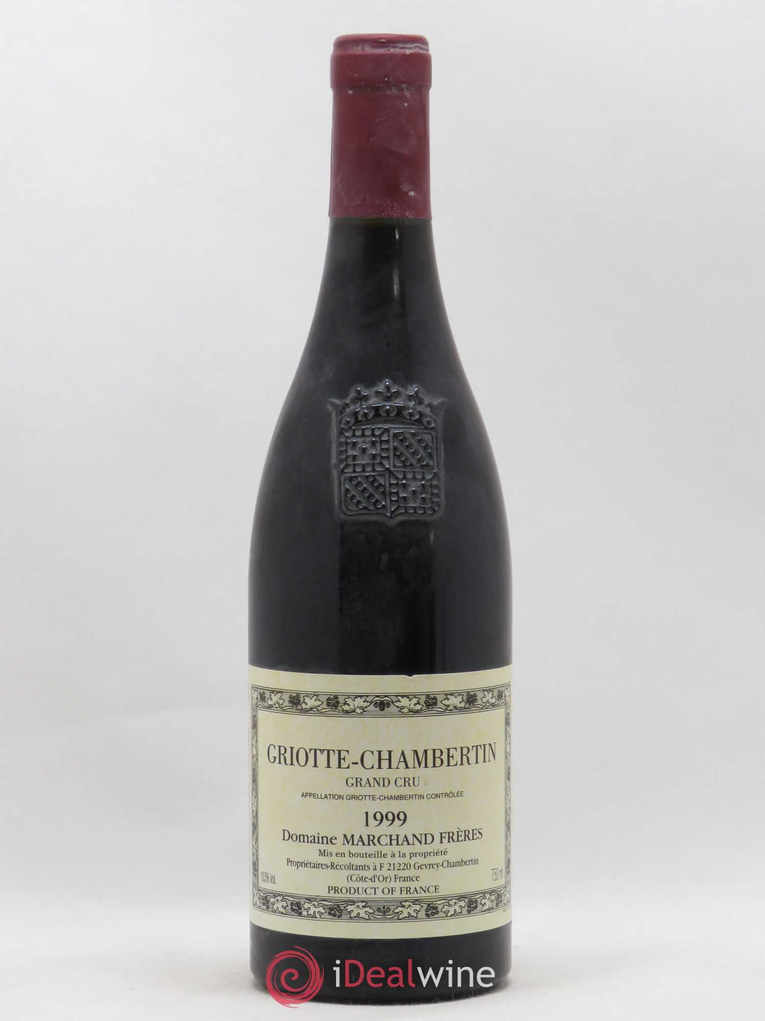 Griotte-Chambertin Grand Cru Marchand Frères 1999 - Lot de 1 bouteille - 0