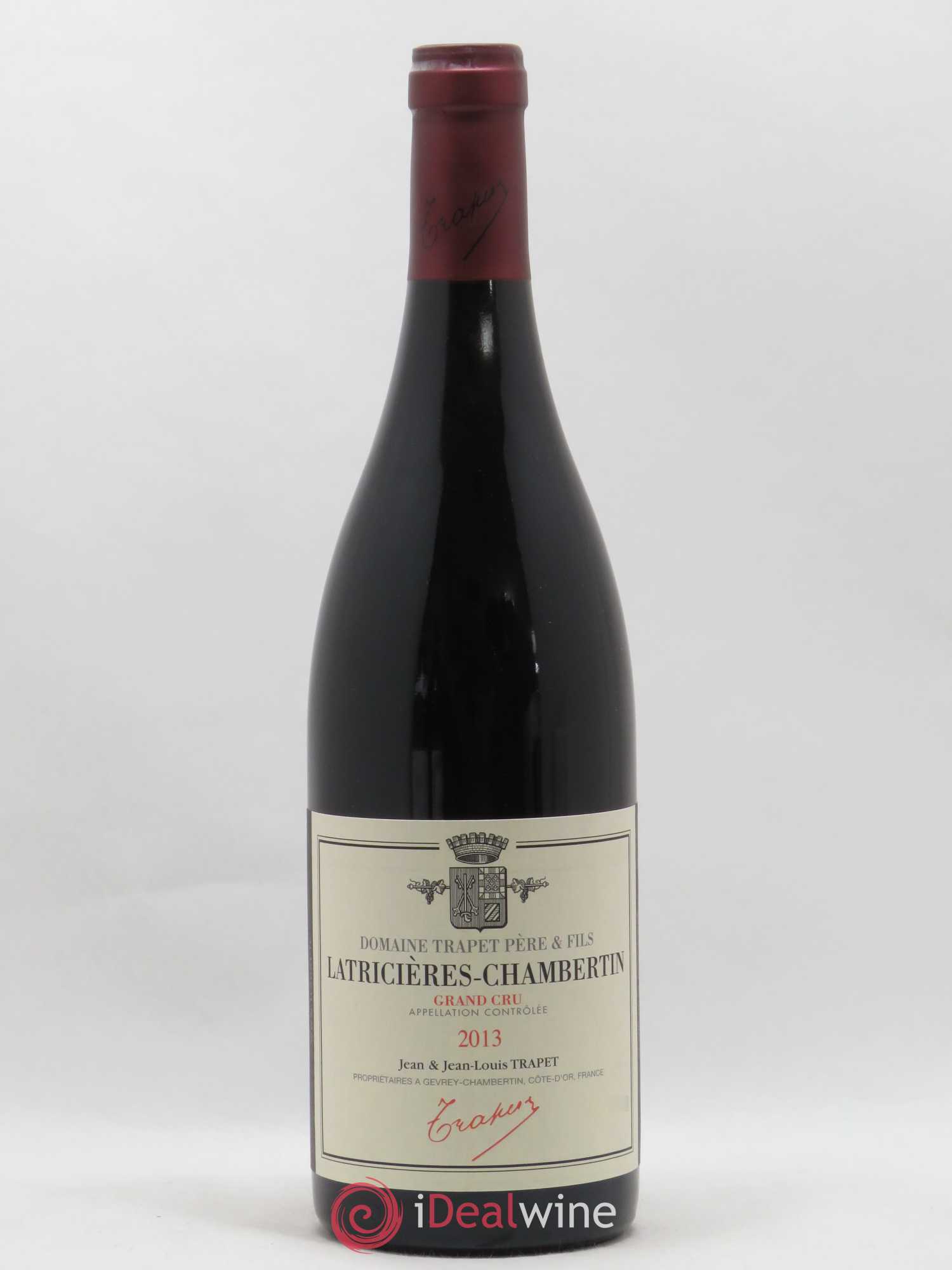 Latricières-Chambertin Grand Cru Domaine Trapet 2013 - Lot de 1 bouteille - 0