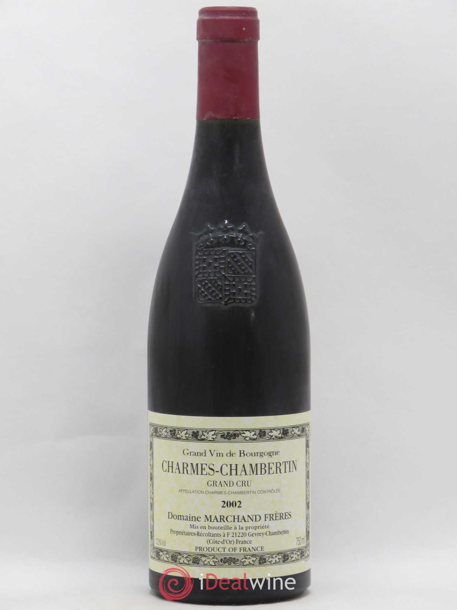Charmes-Chambertin Grand Cru Marchand Frères 2002 - Lot de 1 bouteille - 0