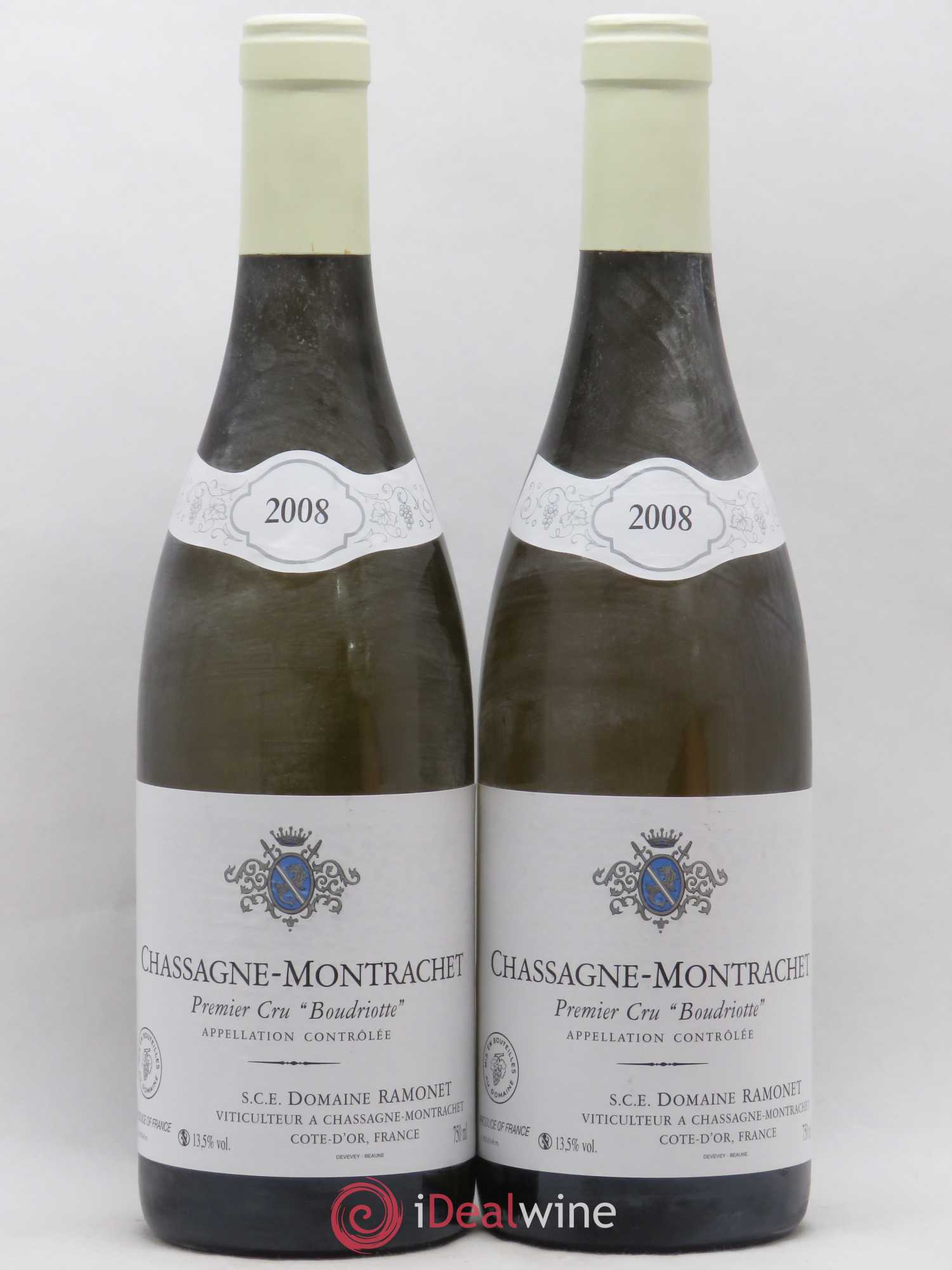 Chassagne-Montrachet 1er Cru Boudriotte Ramonet (Domaine) 2008 - Posten von 2 Flaschen - 0