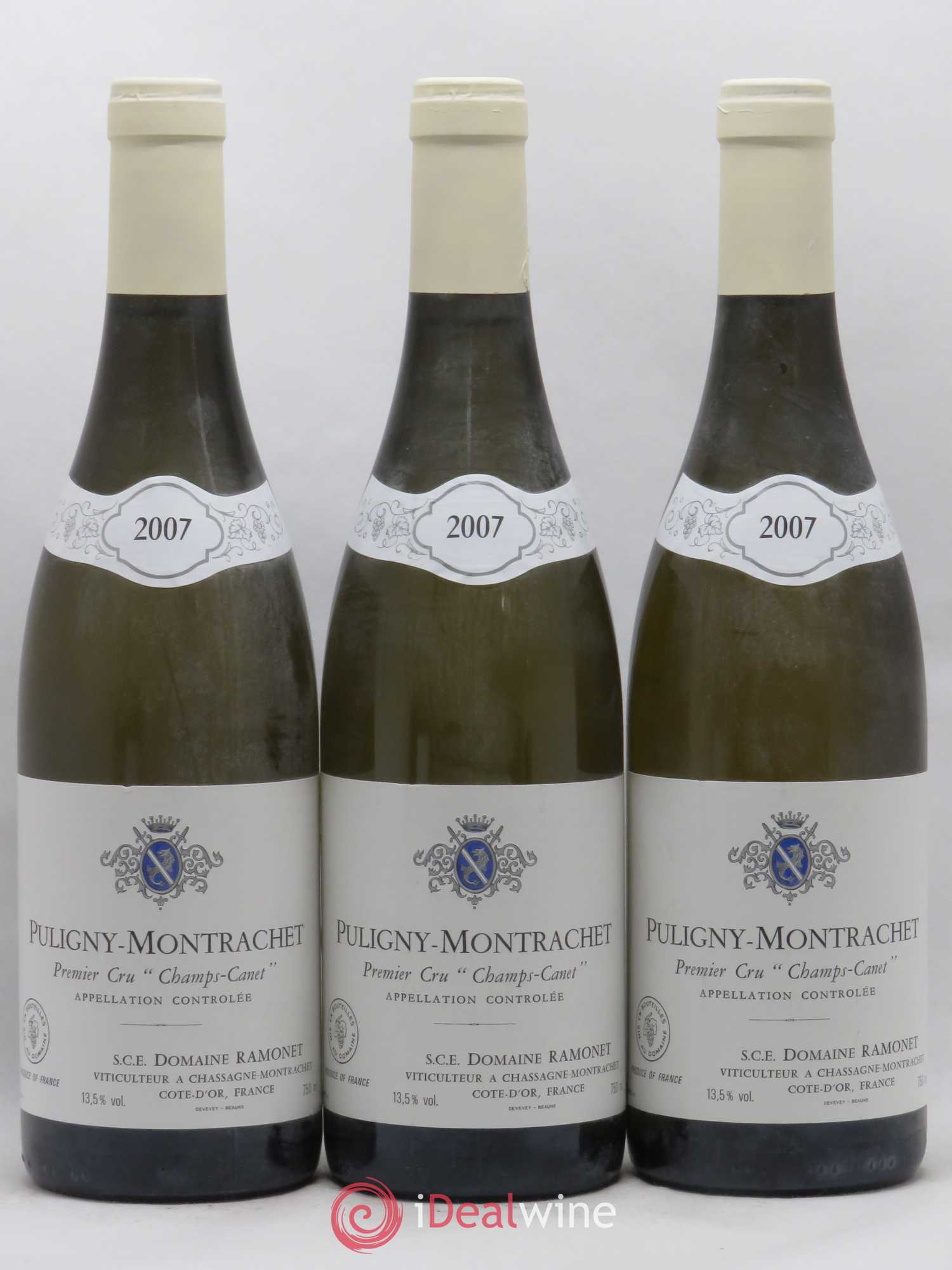 Puligny-Montrachet 1er Cru Champs Canet Ramonet (Domaine) 2007 - Lot de 3 bouteilles - 0