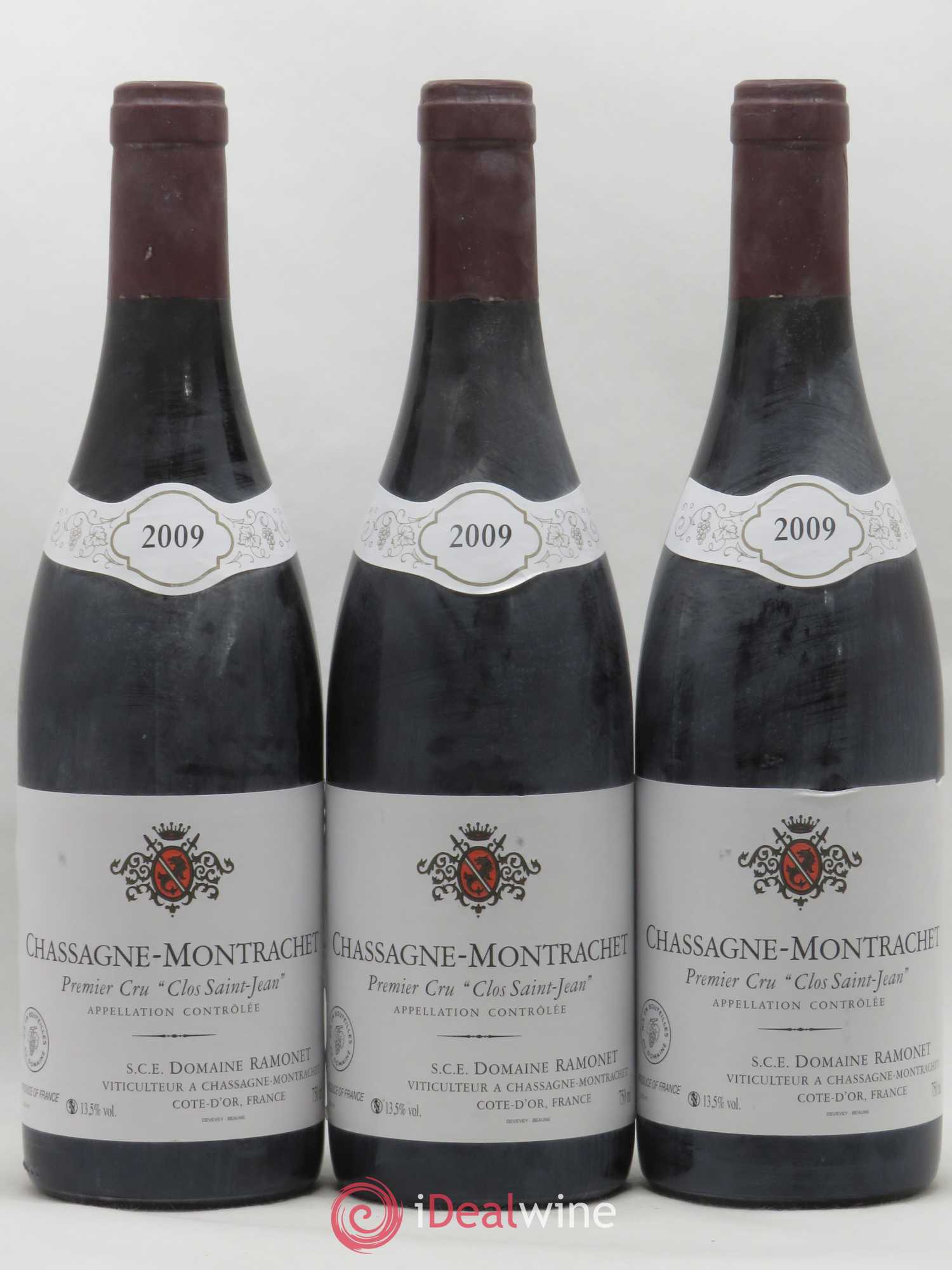 Chassagne-Montrachet 1er Cru Clos Saint-Jean Bachelet-Ramonet (Domaine) 2009 - Lot de 3 bouteilles - 0