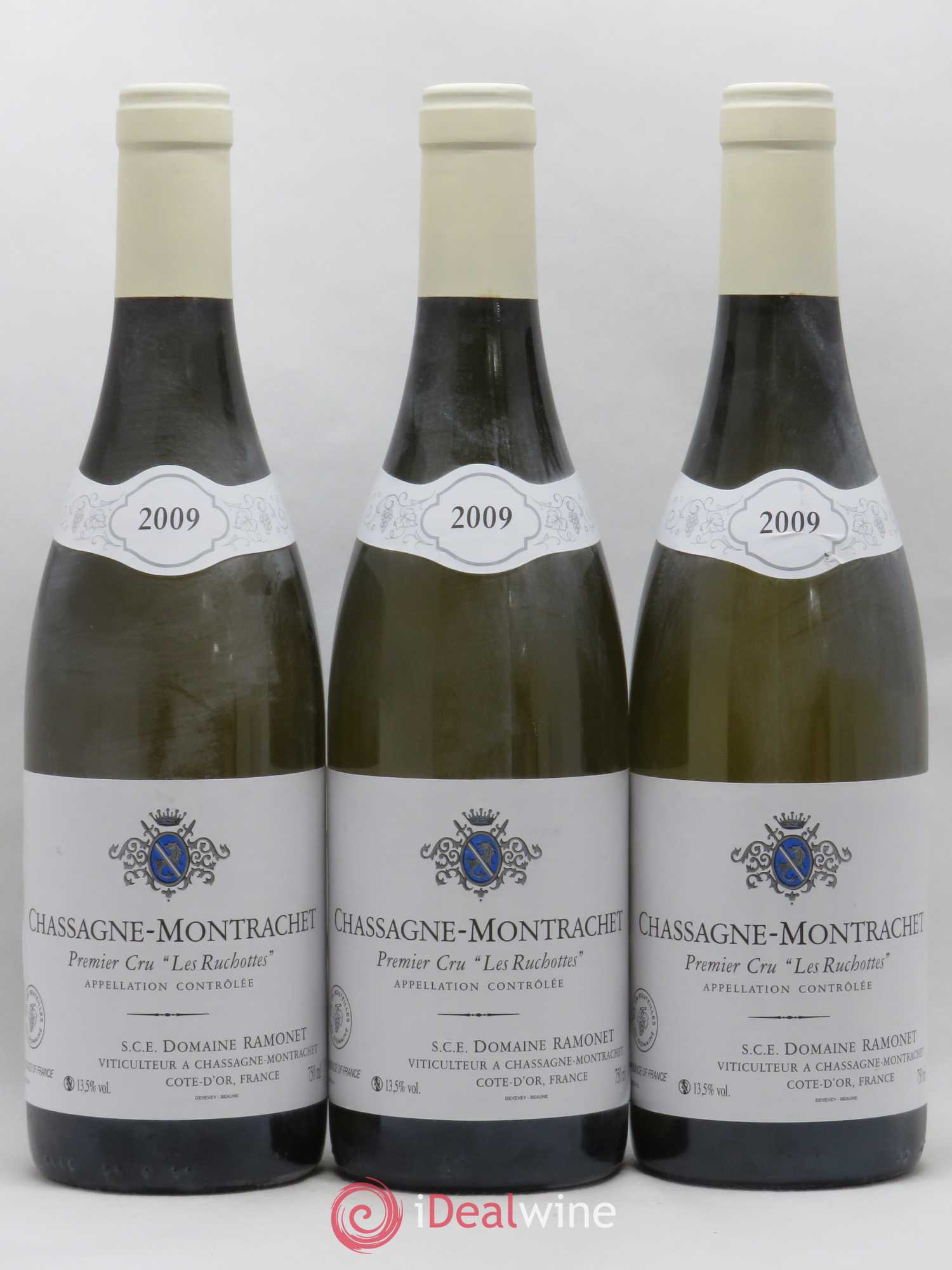 Chassagne-Montrachet 1er Cru Les Ruchottes Ramonet (Domaine) 2009 - Lot de 3 bouteilles - 0