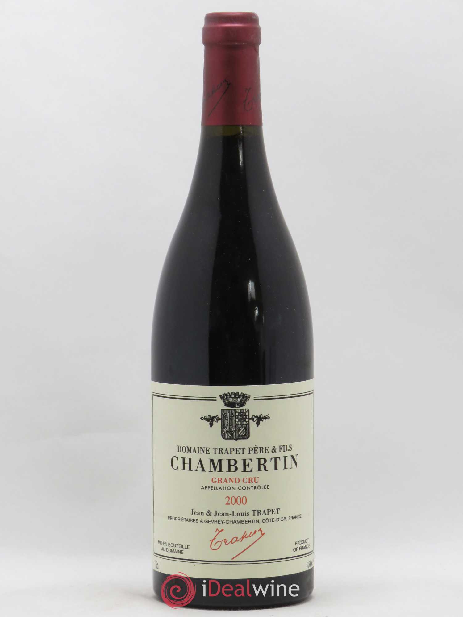 Chambertin Grand Cru Domaine Trapet 2000 - Lot de 1 bouteille - 0