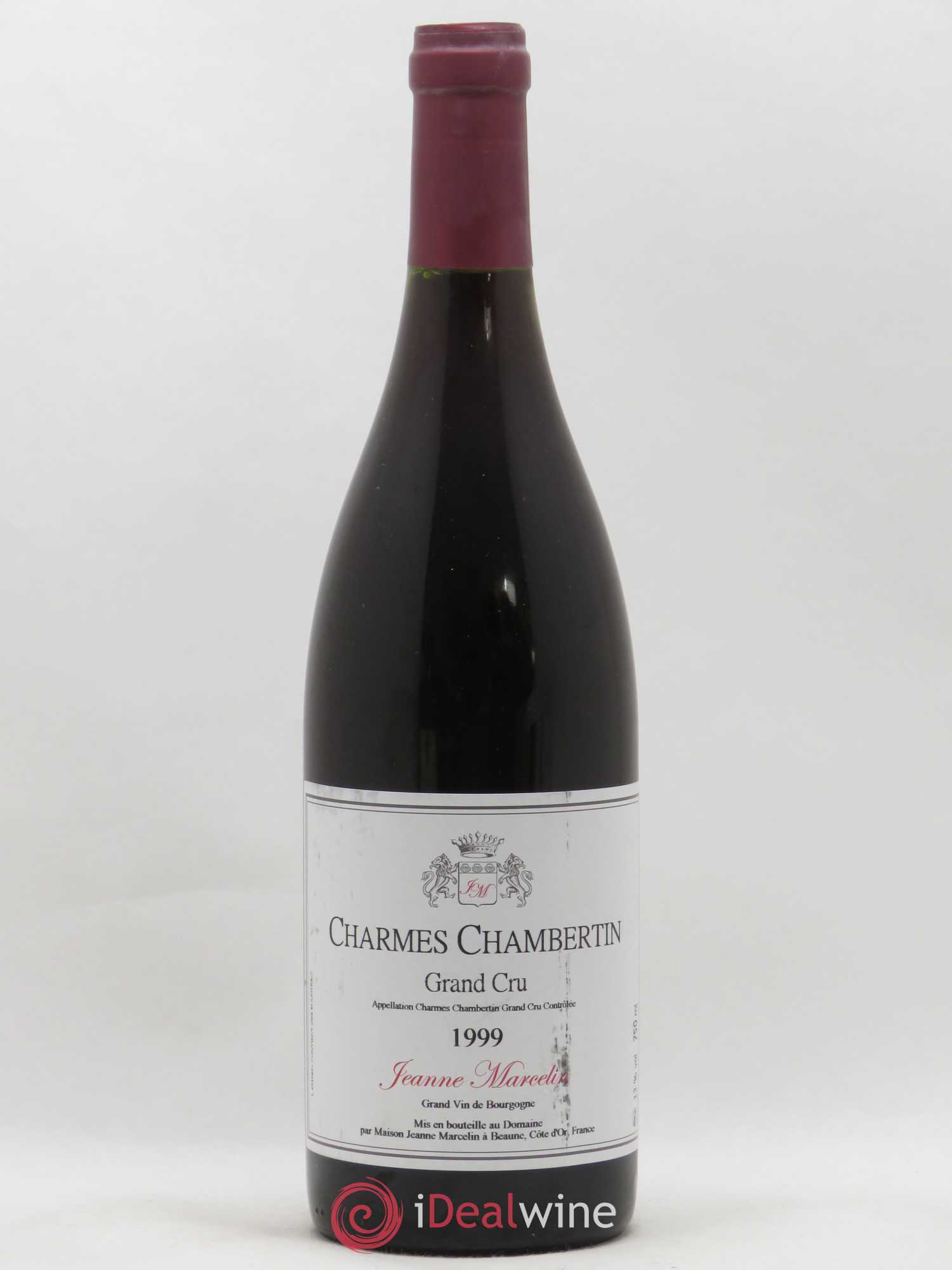 Charmes-Chambertin Grand Cru Jeanne Marcelin 1999 - Lot de 1 bouteille - 0