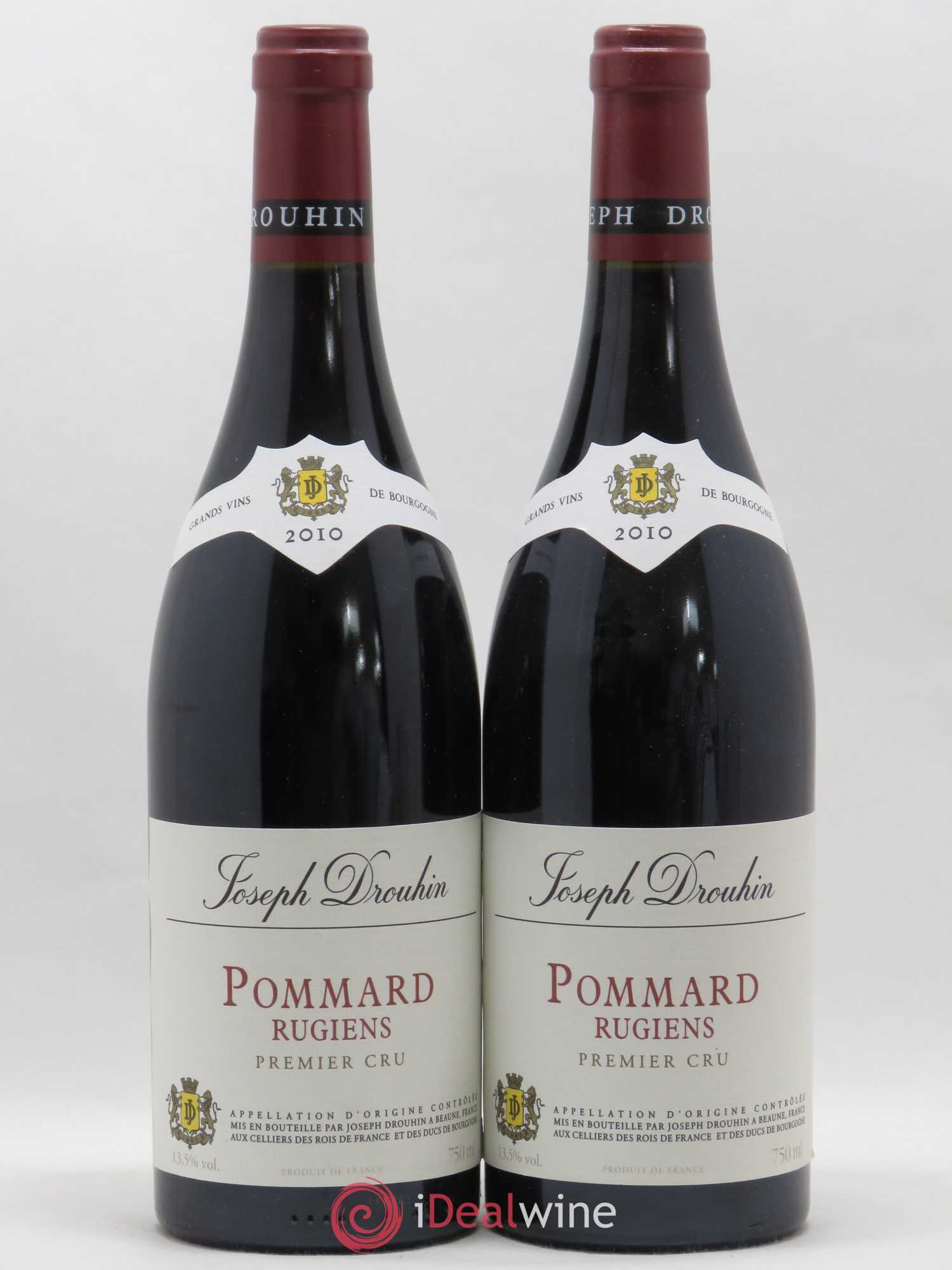 Pommard 1er Cru Rugiens Joseph Drouhin 2010 - Lot de 2 bouteilles - 0