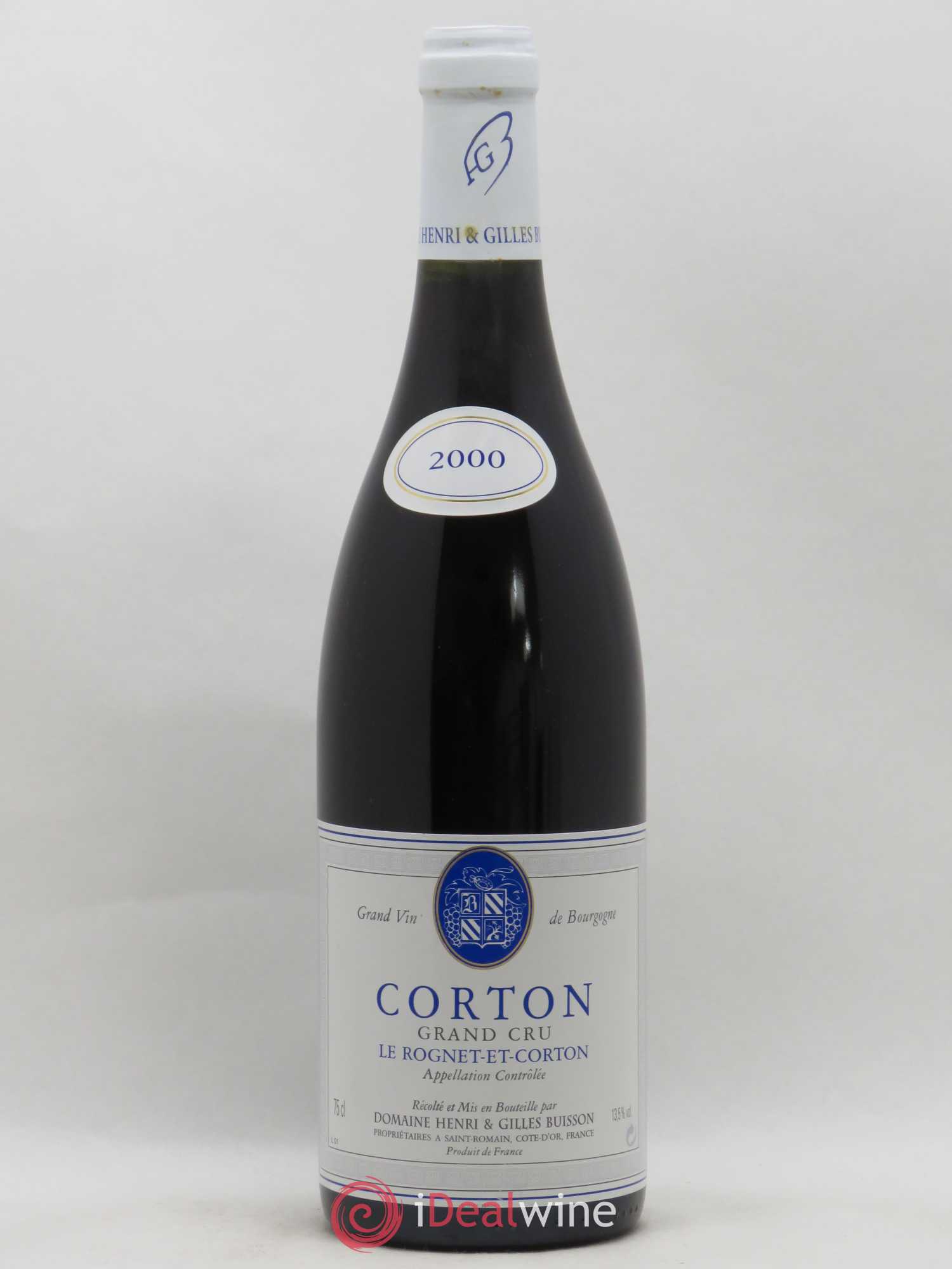 Corton Grand Cru Le Rognet-et-Corton Henri et Gilles Buisson (Domaine) 2000 - Lot de 1 bouteille - 0
