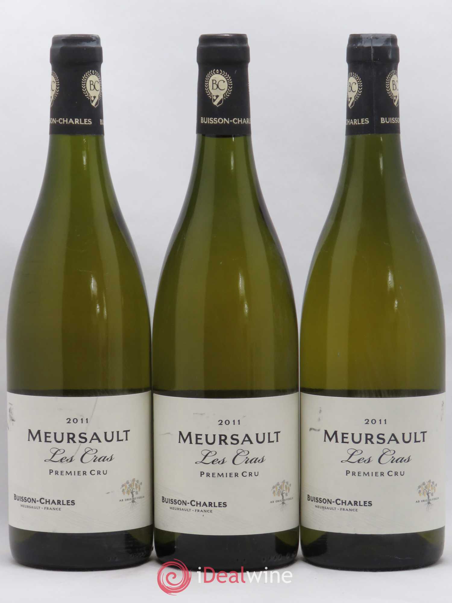 Meursault 1er Cru Les Cras Buisson-Charles 2011 - Posten von 3 Flaschen - 0