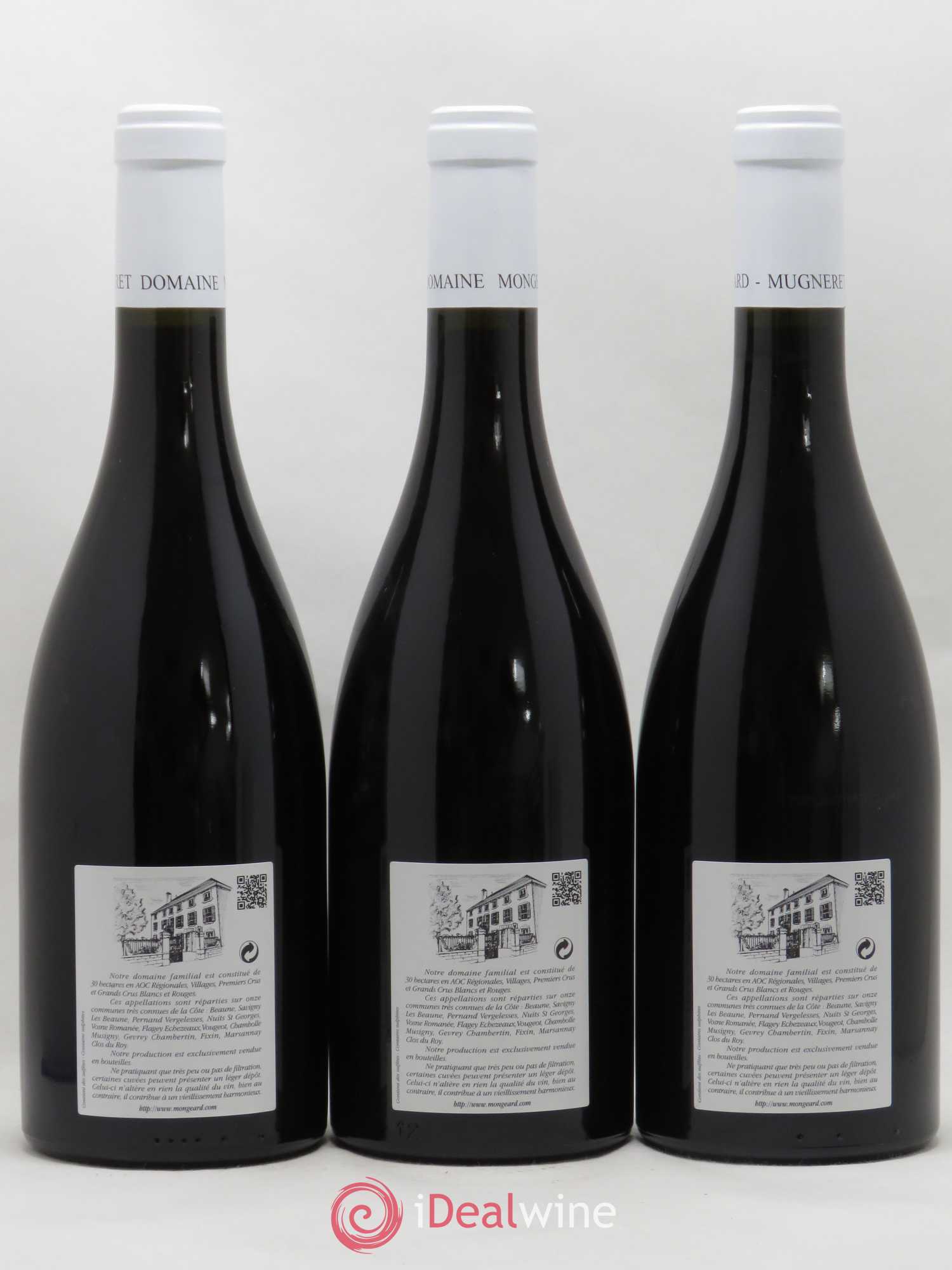 Clos de Vougeot Grand Cru Mongeard-Mugneret (Domaine) 2007 - Lot de 3 bouteilles - 1