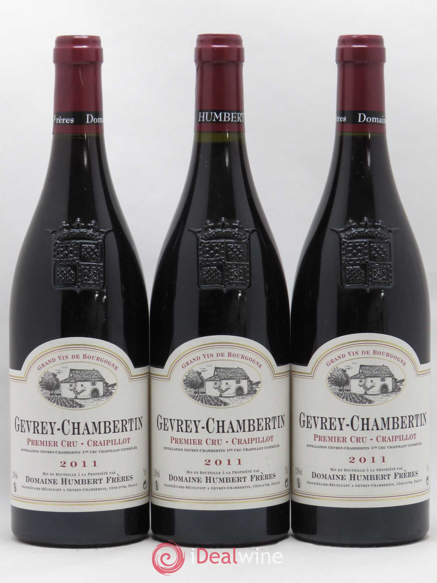Gevrey-Chambertin 1er Cru Craipillot Humbert (Domaine) 2011 - Lot de 3 bouteilles - 0