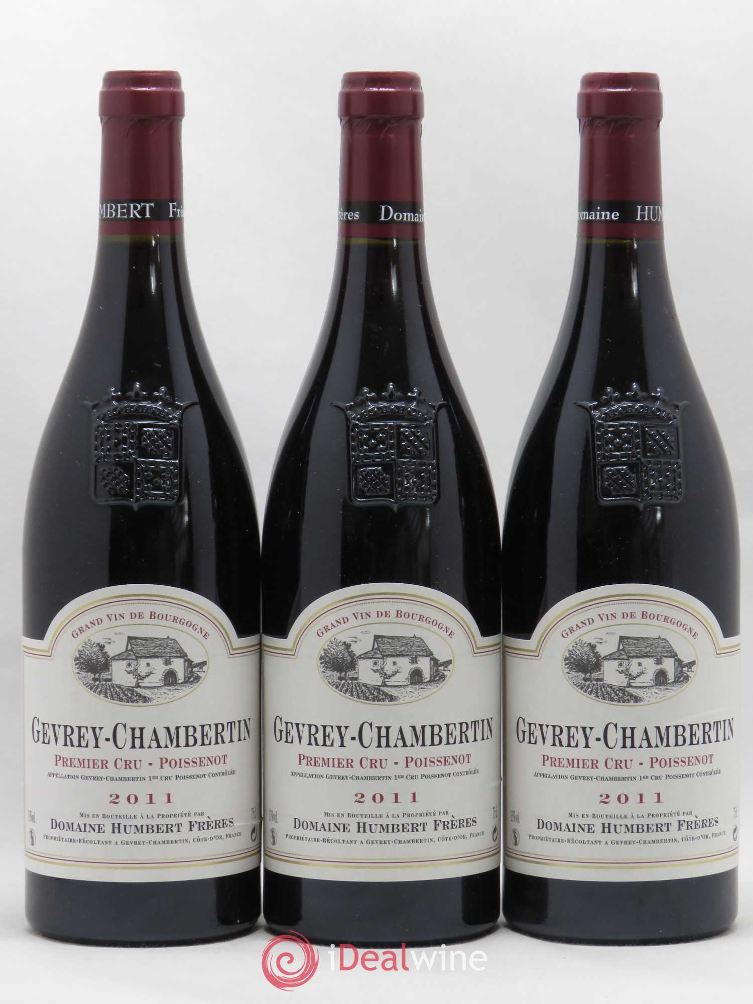 Gevrey-Chambertin 1er Cru Poissenot Humbert (Domaine) 2011 - Lot de 3 bouteilles - 0