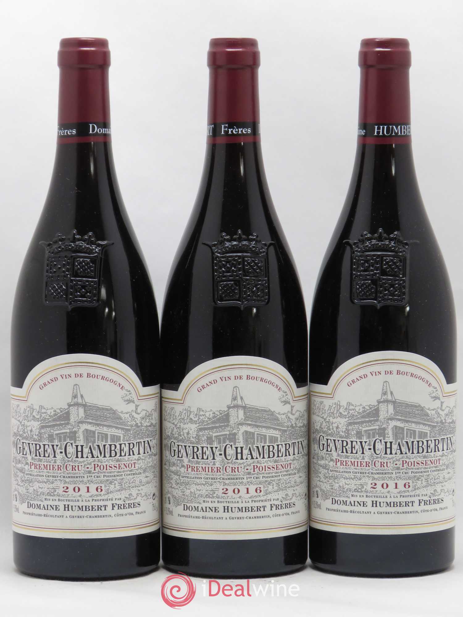 Gevrey-Chambertin 1er Cru Poissenot Humbert (Domaine) 2016 - Lot de 3 bouteilles - 0