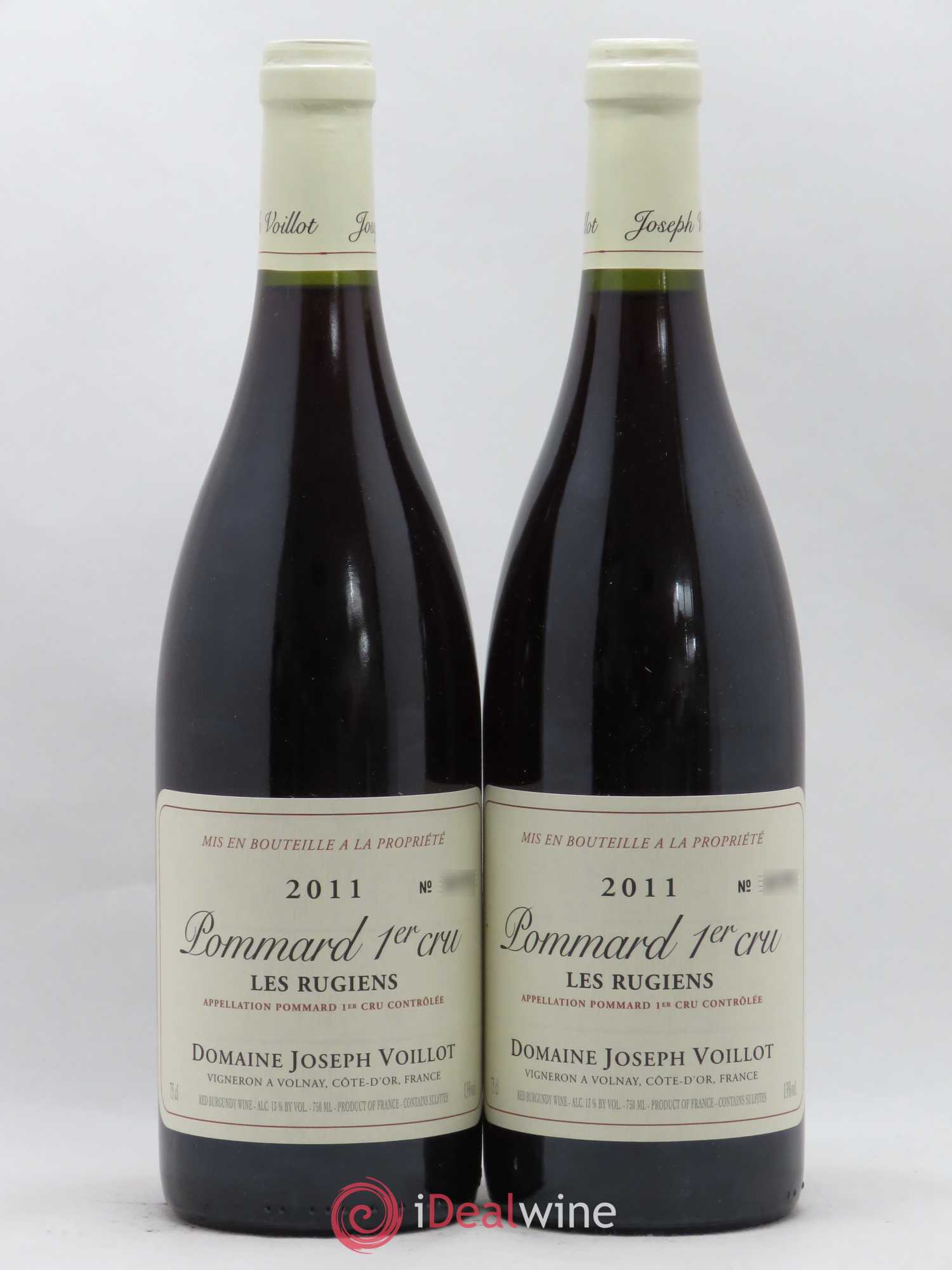 Pommard 1er Cru Les Rugiens Joseph Voillot (Domaine) 2011 - Lot de 2 bouteilles - 0