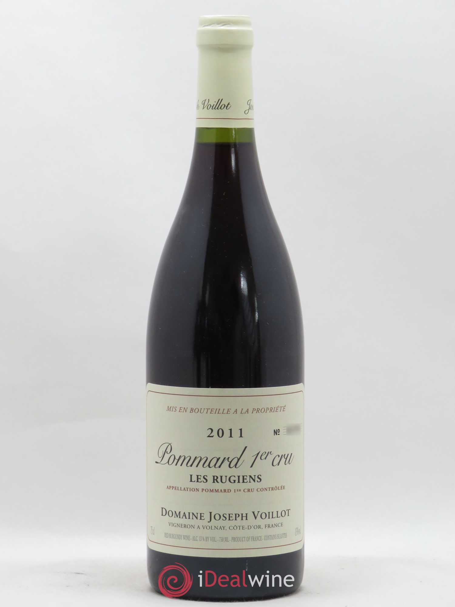 Pommard 1er Cru Les Rugiens Joseph Voillot (Domaine) 2011 - Lot de 1 bouteille - 0