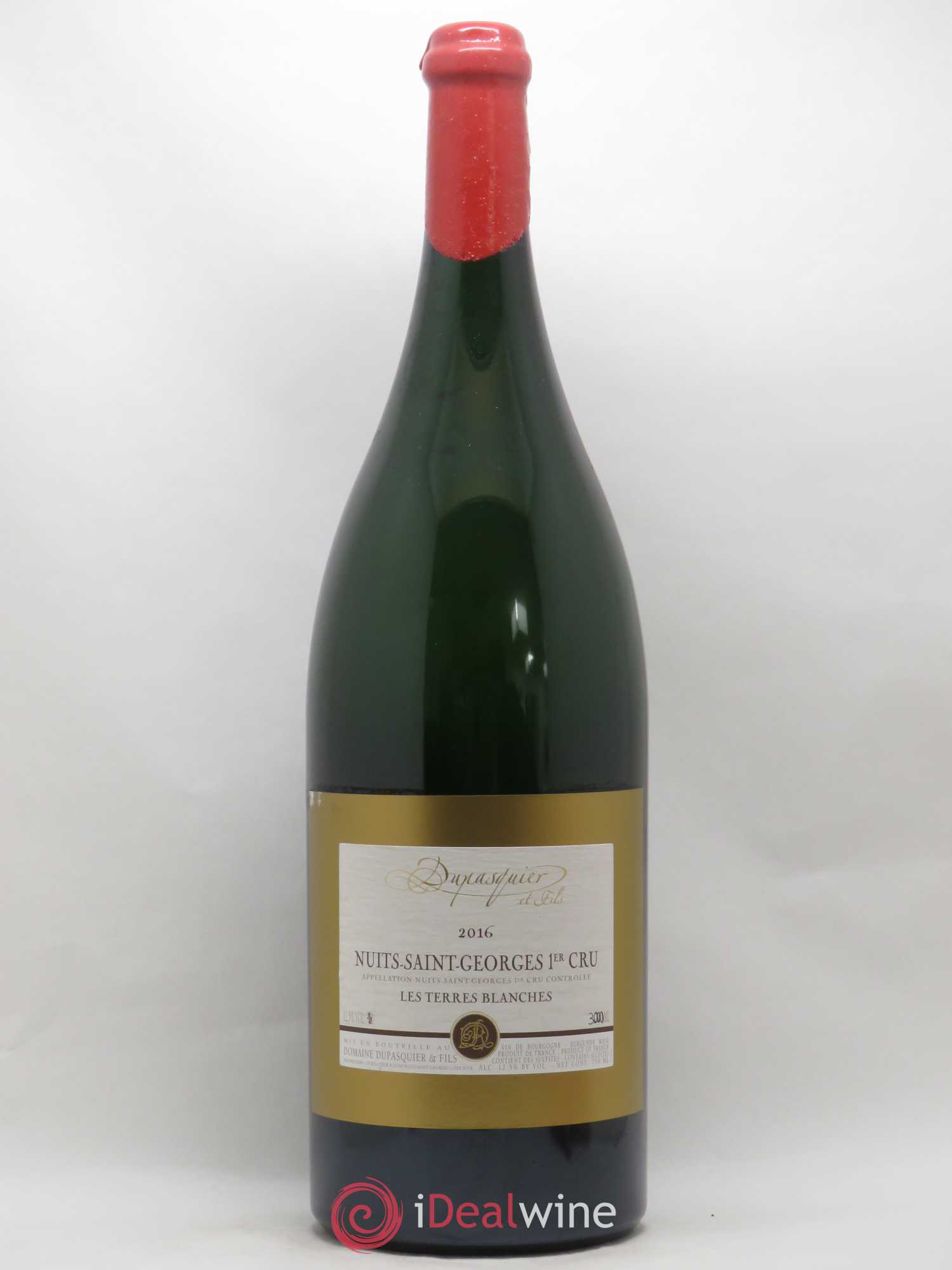 Nuits-Saint-Georges 1er Cru Les Terres Blanches Dupasquier 2016 - Posten von 1 Doppel-Magnum - 0