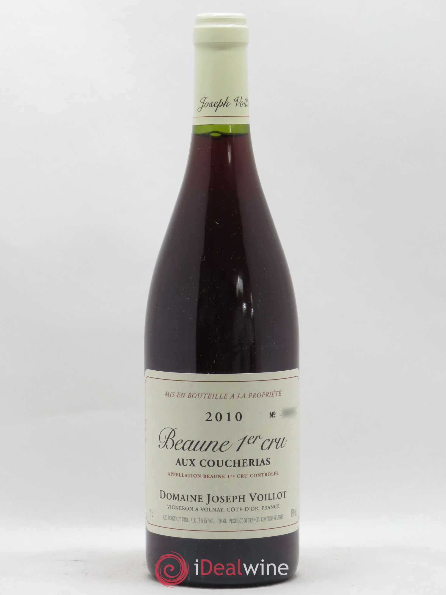 Beaune 1er Cru Aux Coucherias Joseph Voillot 2010 - Posten von 1 Flasche - 0