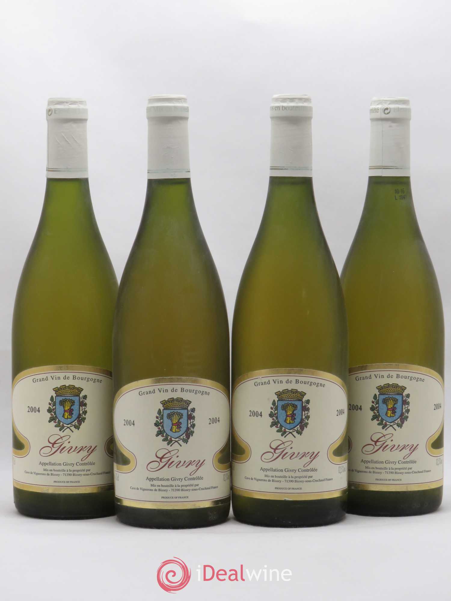 Givry Cave des Vignerons de Bissey 2004 - Posten von 4 Flaschen - 0