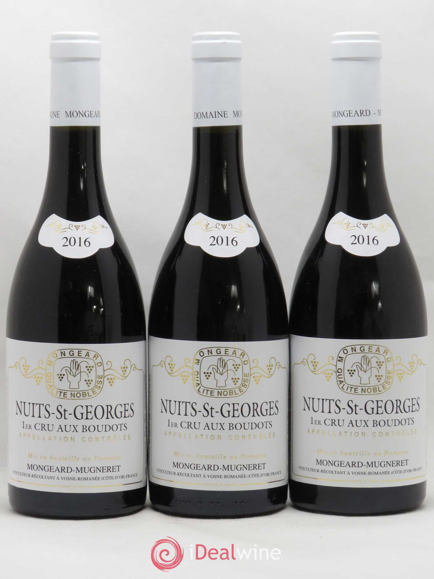 Nuits-Saint-Georges 1er Cru Aux Boudots Mongeard-Mugneret (Domaine) 2016 - Lot de 3 bouteilles - 0