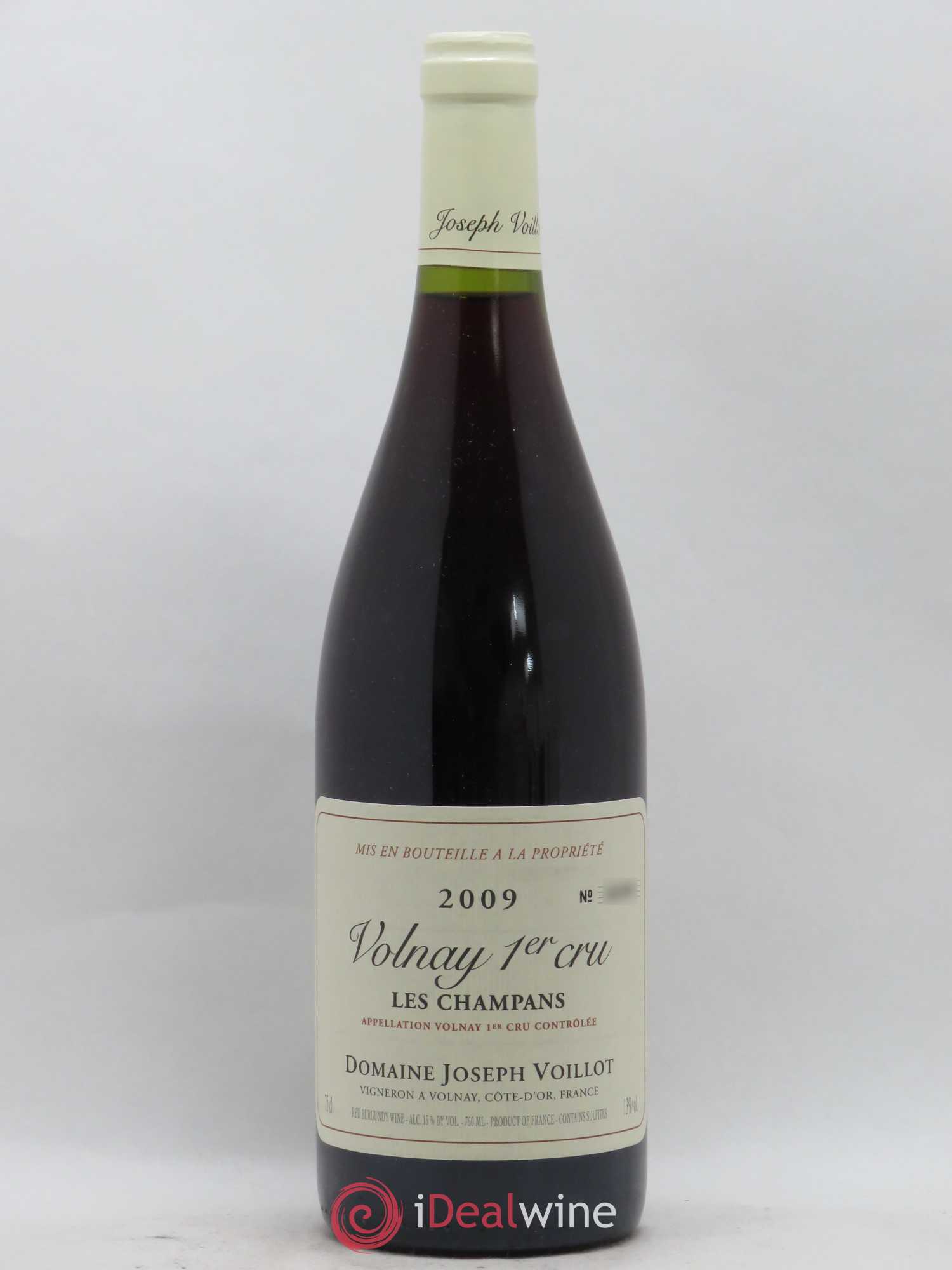 Volnay 1er Cru les Champans Joseph Voillot (Domaine) 2009 - Lot de 1 bouteille - 0