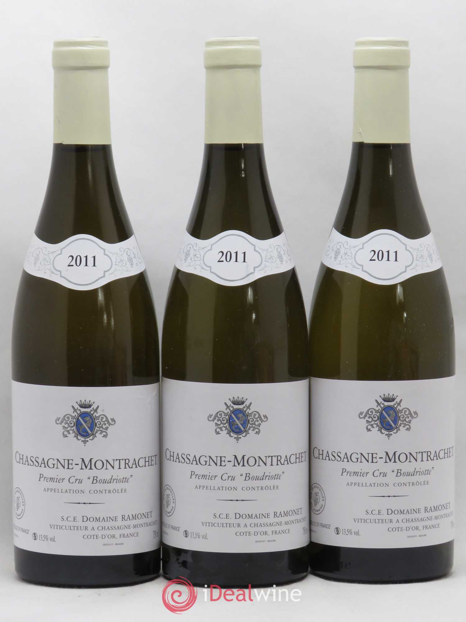 Chassagne-Montrachet 1er Cru Boudriotte Ramonet (Domaine) 2011 - Lot de 3 bouteilles - 0