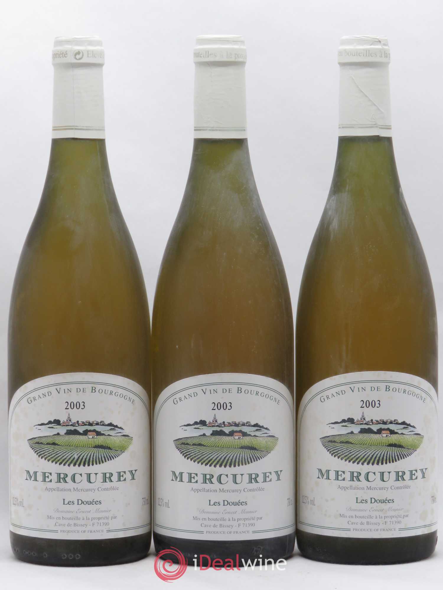 Mercurey Les Douées Cave de Bissey 2003 - Posten von 3 Flaschen - 0