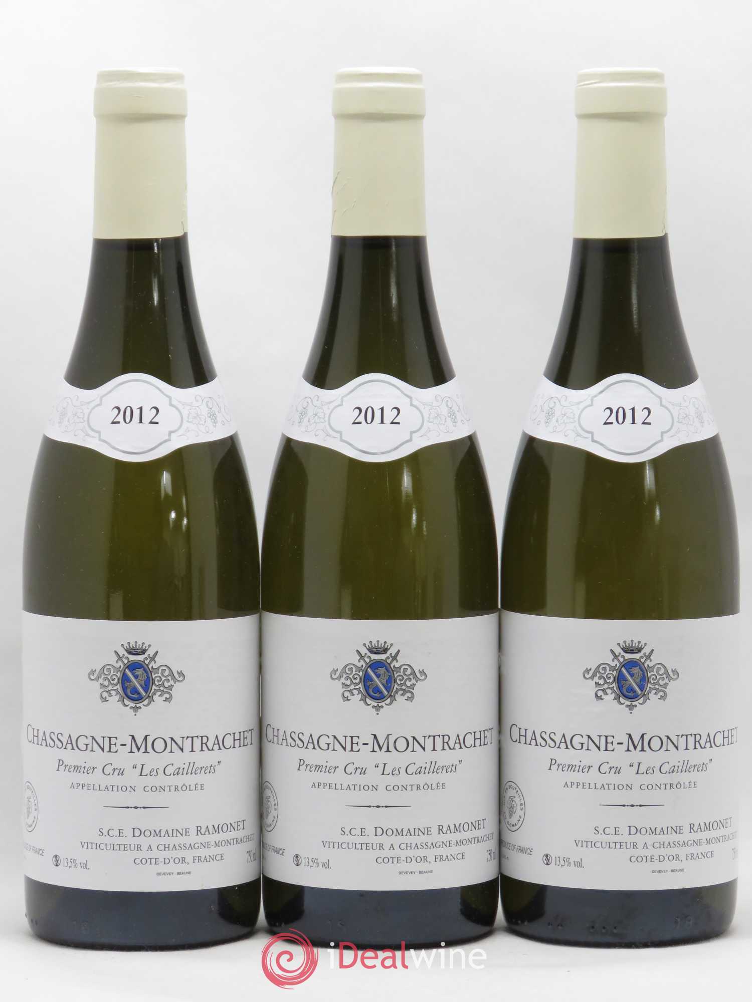 Chassagne-Montrachet 1er Cru Les Caillerets Ramonet (Domaine) 2012 - Lot de 3 bouteilles - 0