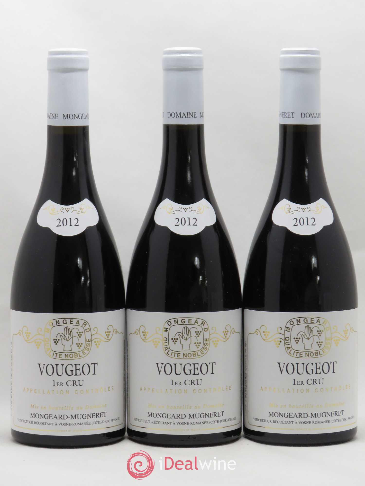 Vougeot 1er Cru Mongeard-Mugneret 2012 - Posten von 3 Flaschen - 0