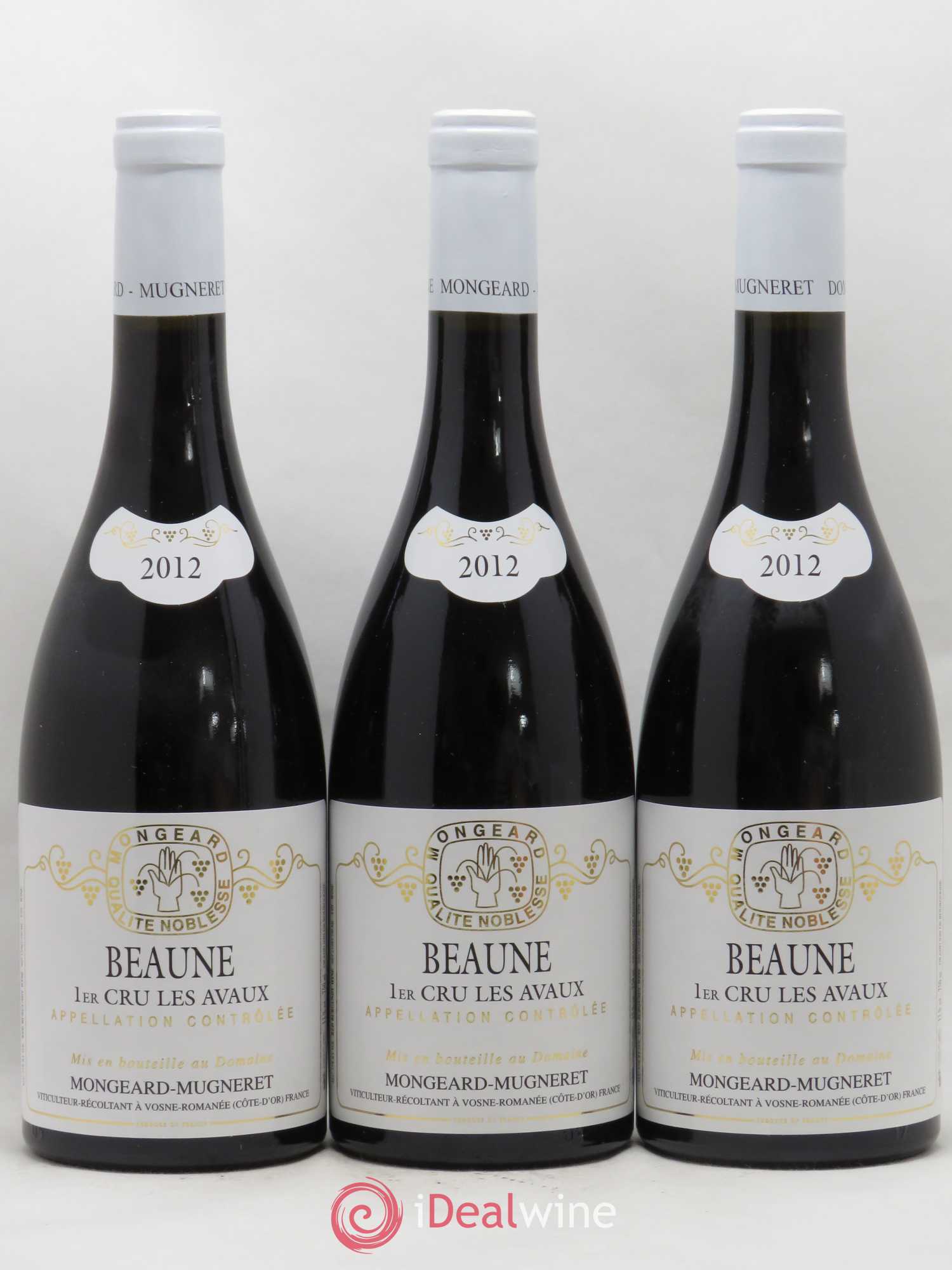 Beaune 1er Cru Les Avaux Mongeard Mugneret 2012 - Posten von 3 Flaschen - 0