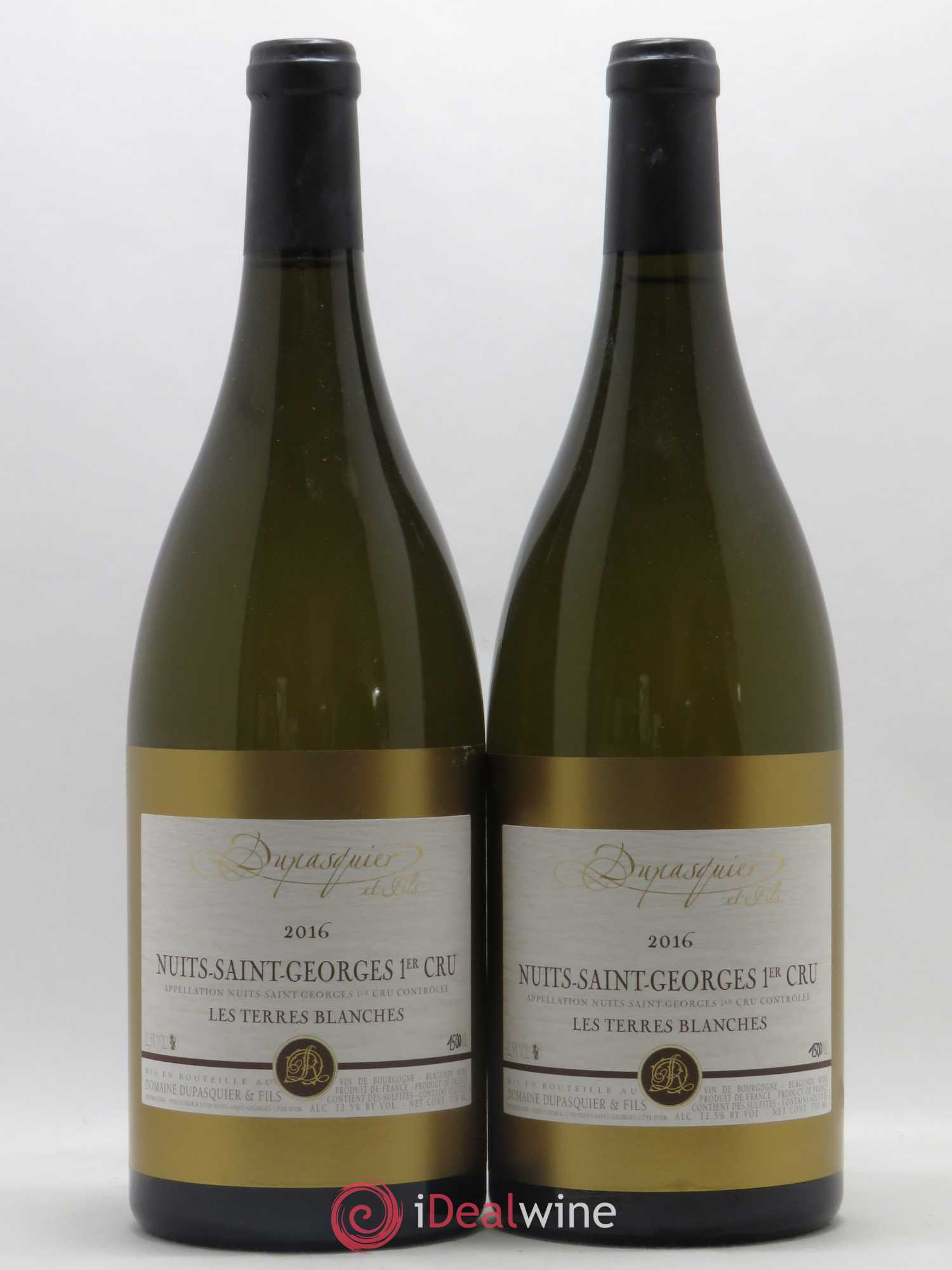Nuits-Saint-Georges 1er Cru Les Terres Blanches Dupasquier 2016 - Posten von 2 Magnum - 0