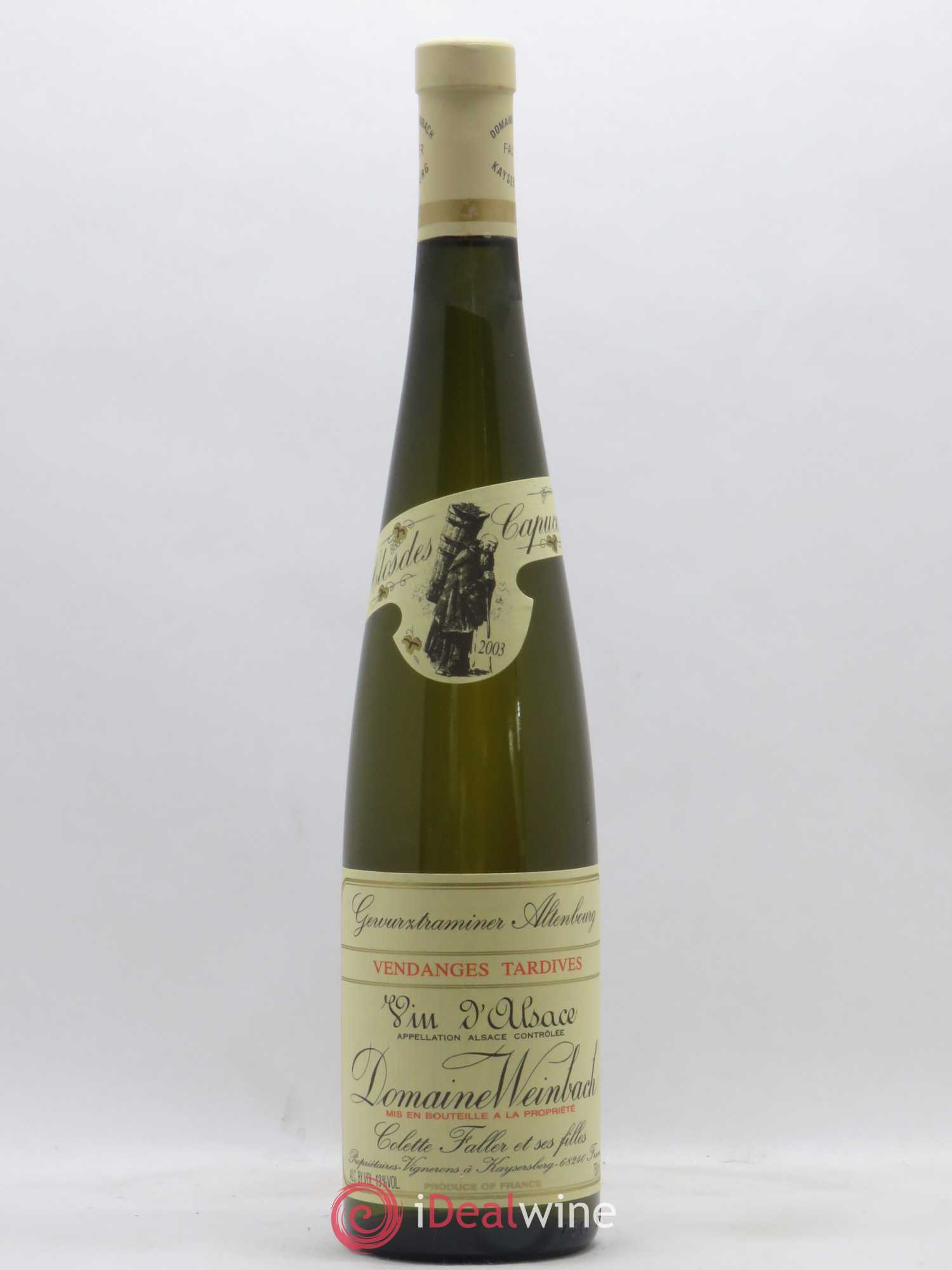 Gewurztraminer Vendanges Tardives Altenbourg Weinbach 2003 - Lotto di 1 bottiglia - 0