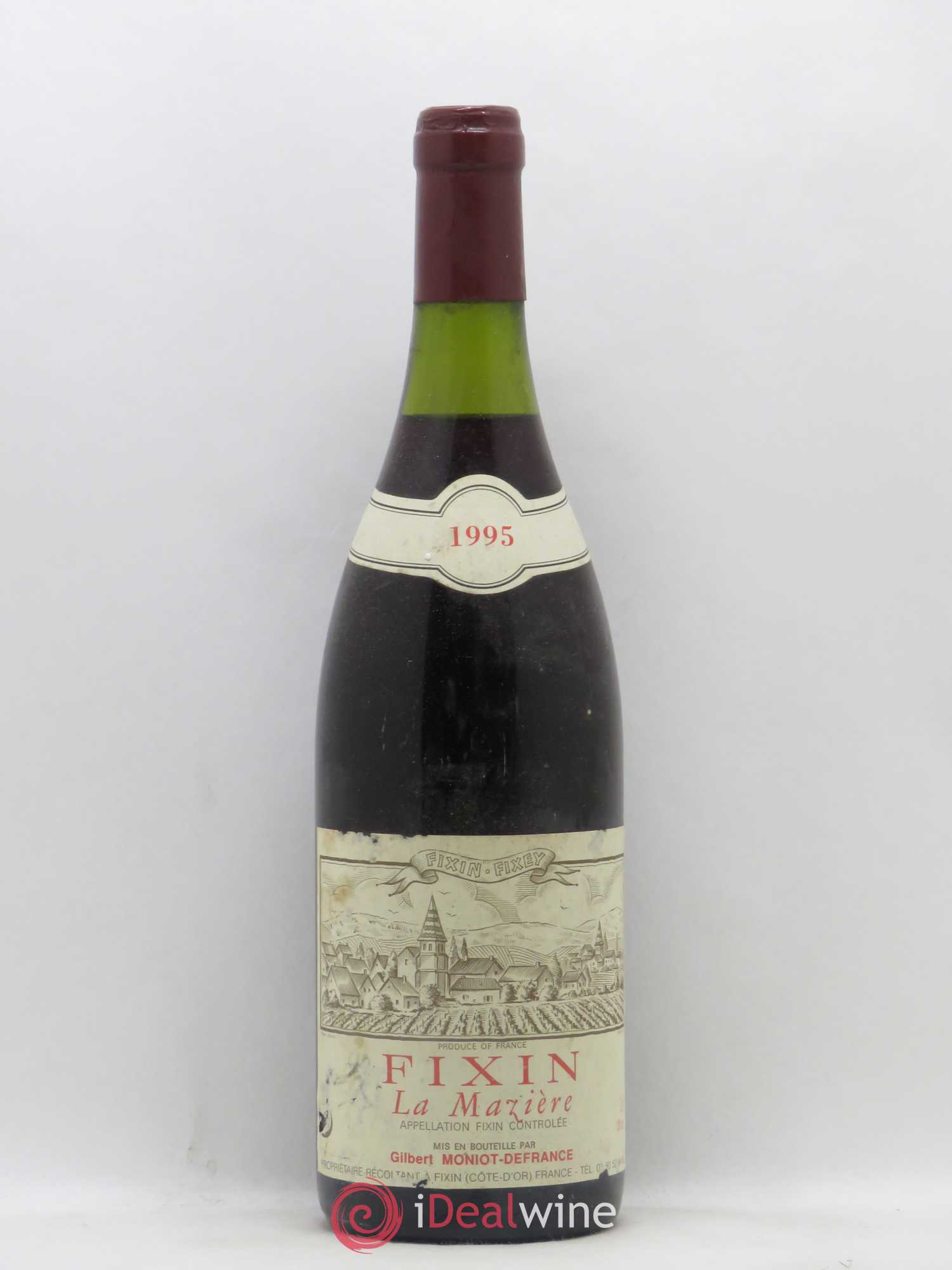 Fixin La Mazière Gilbert Moniot-Defrance 1995 - Posten von 1 Flasche - 0