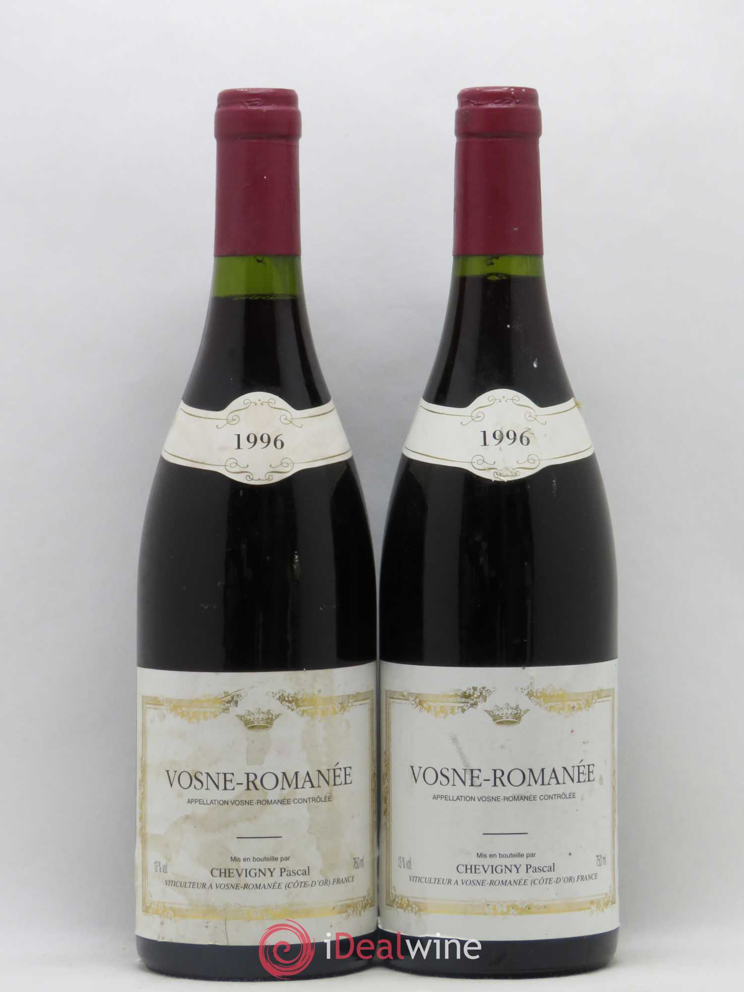 Vosne-Romanée Pascal Chevigny 1996 - Lot de 2 bouteilles - 0