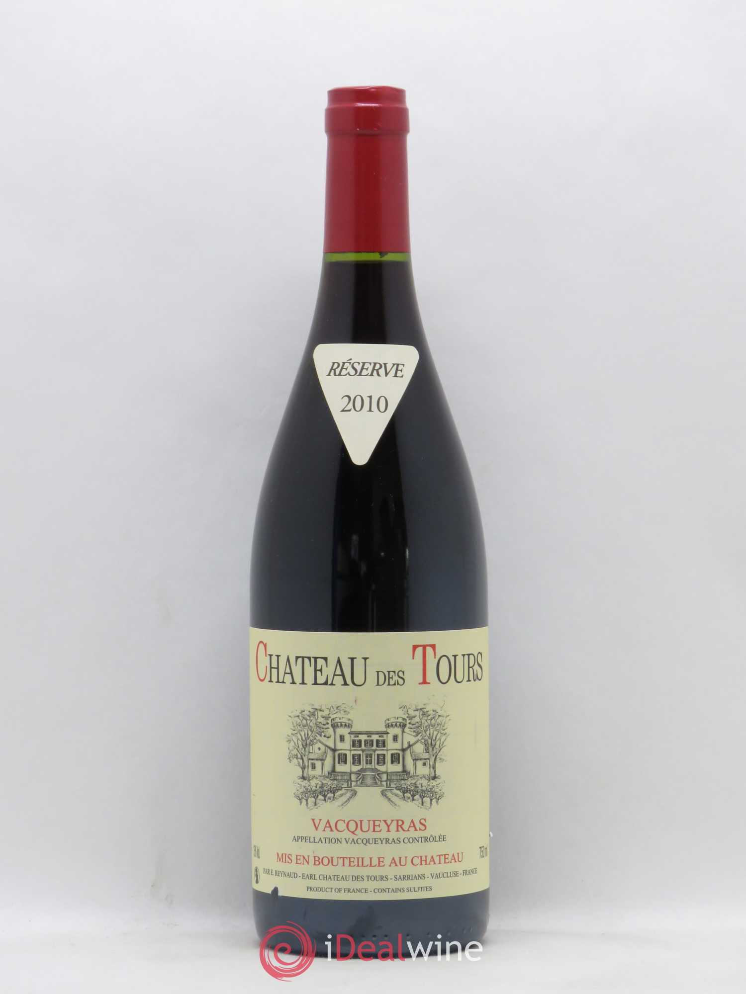 Vacqueyras Château des Tours Emmanuel Reynaud 2010 - Lot de 1 bouteille - 0