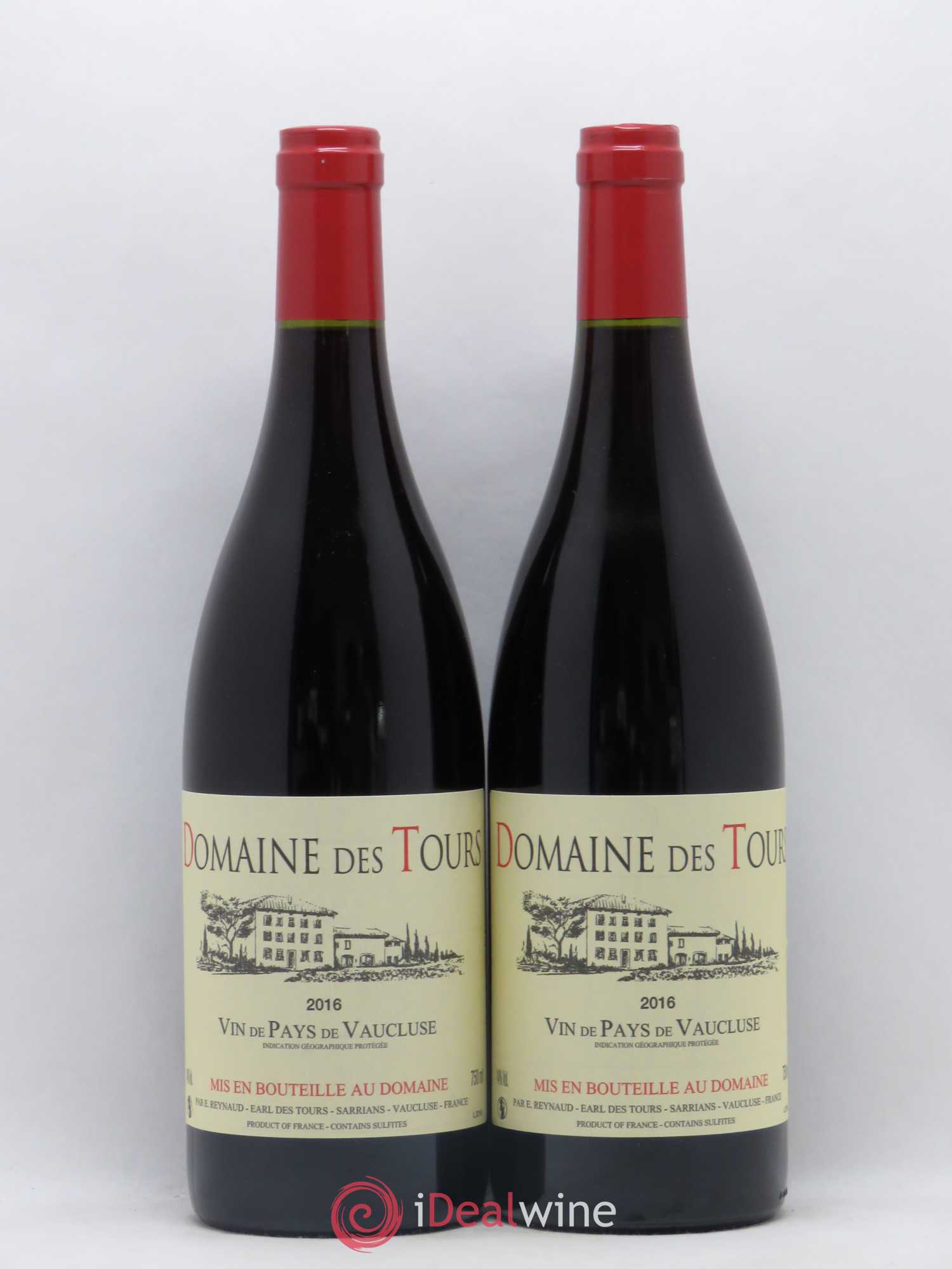 Vaucluse (Vin de Pays de Vaucluse) Domaine des Tours Emmanuel Reynaud 2016 - Lot de 2 bouteilles - 0