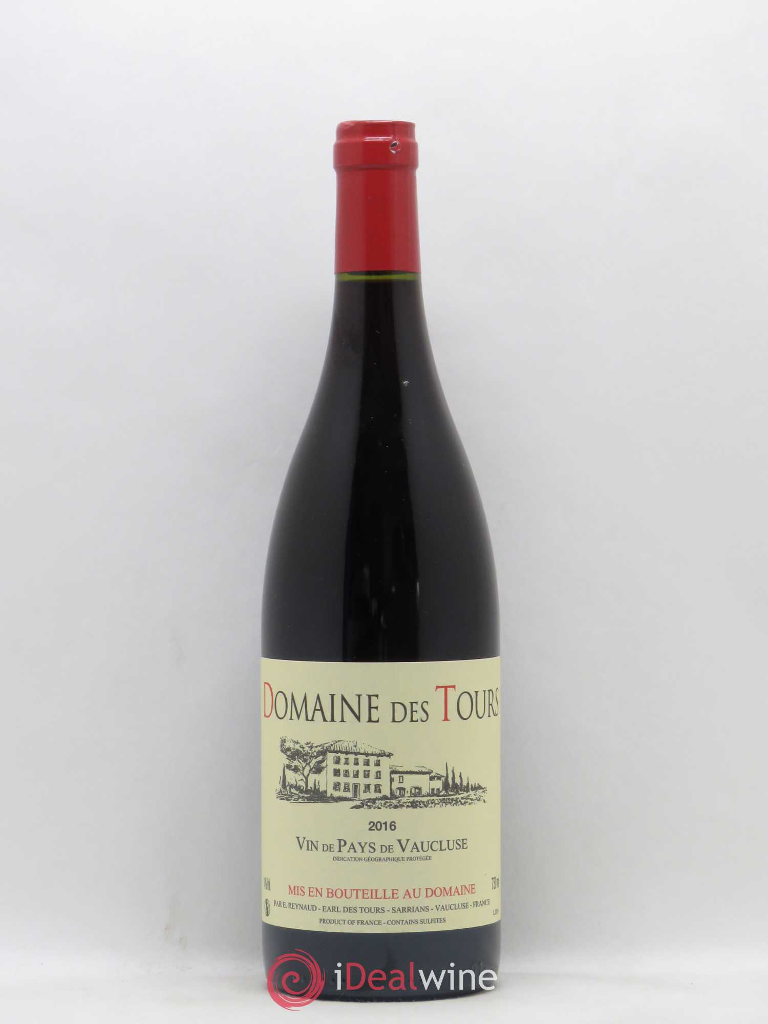 Vaucluse (Vin de Pays de Vaucluse) Domaine des Tours Emmanuel Reynaud 2016 - Lot de 1 bouteille - 0