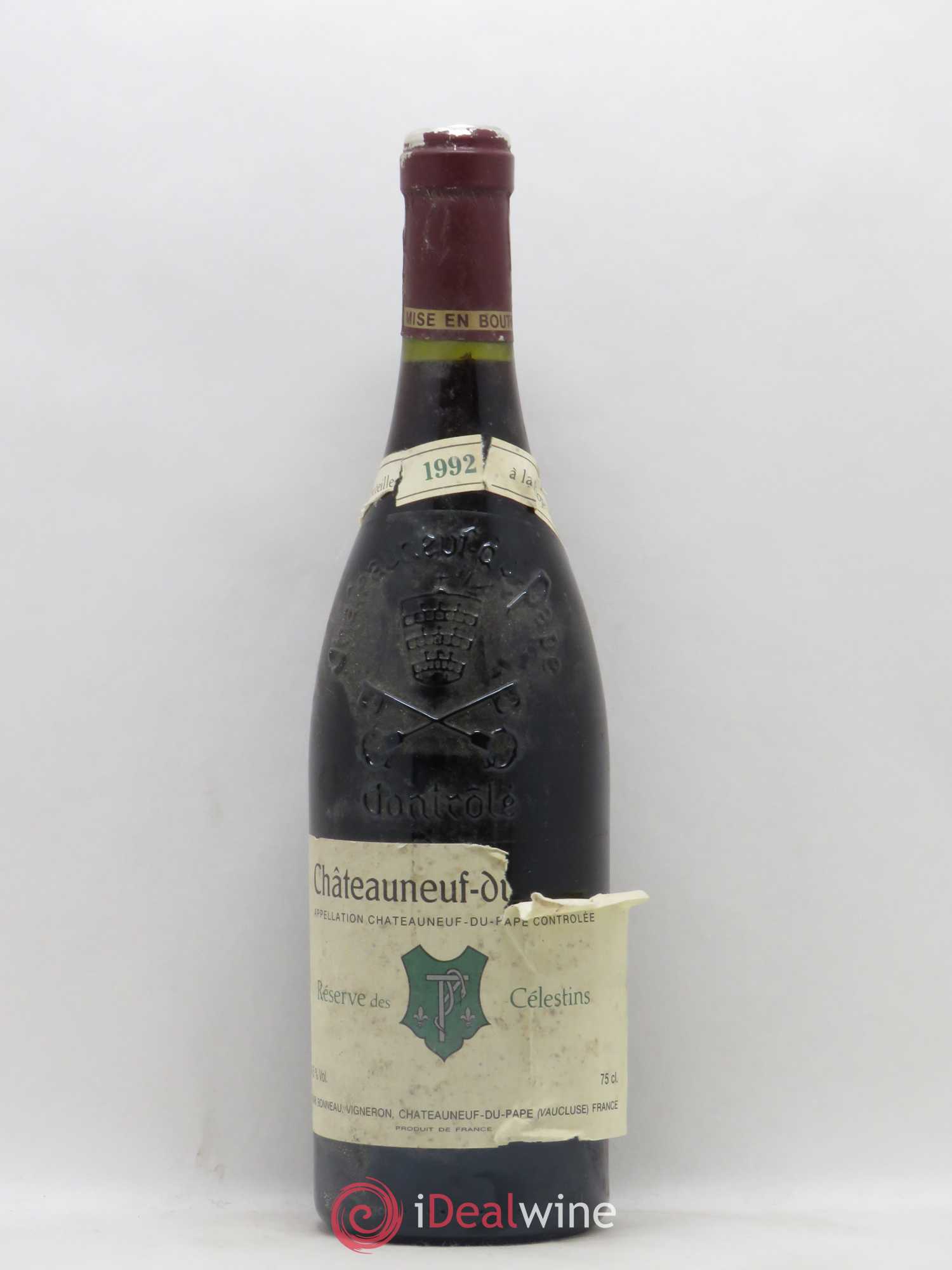 Châteauneuf-du-Pape Réserve des Célestins Henri Bonneau & Fils 1992 - Lot de 1 bouteille - 0
