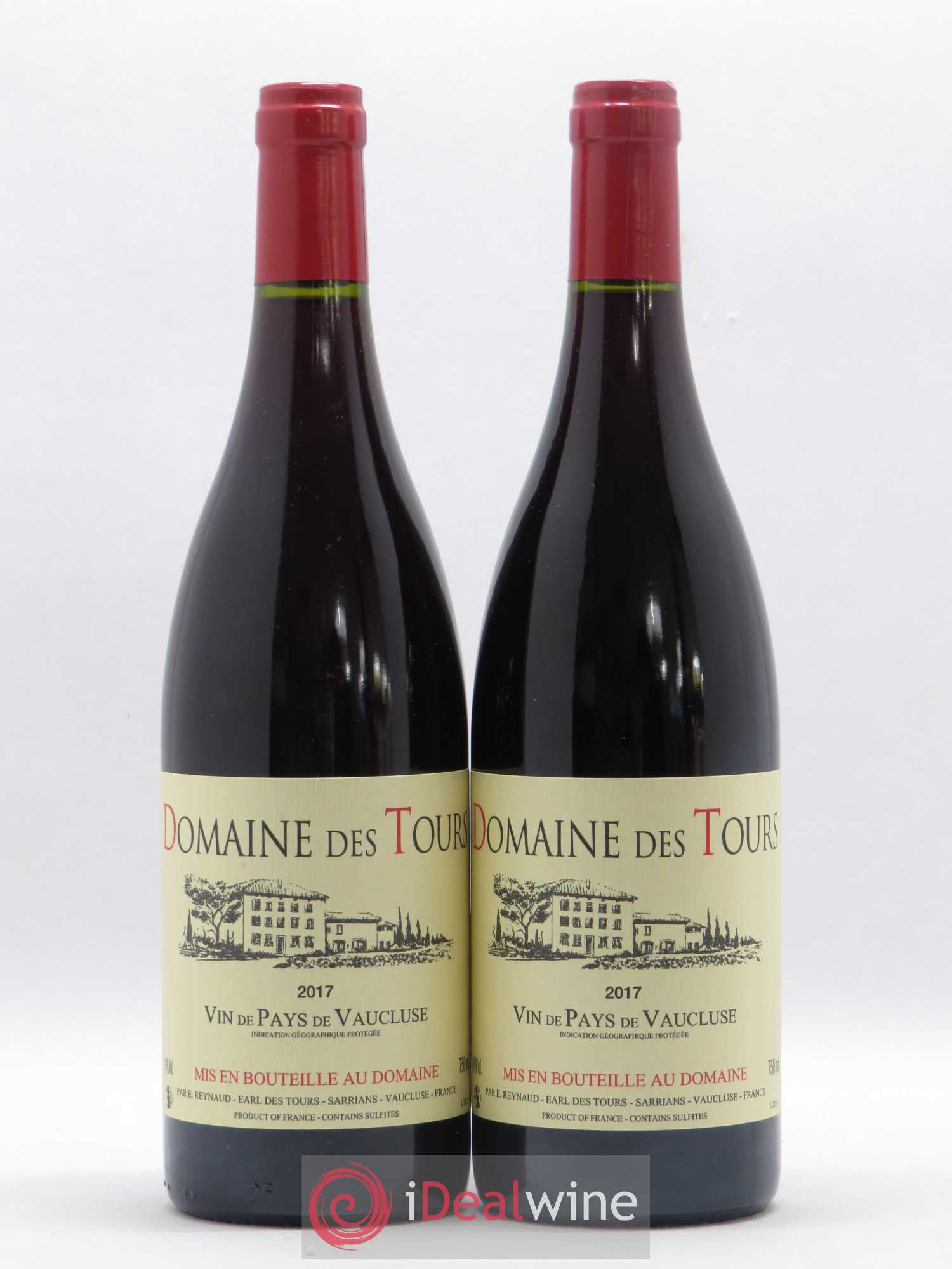 Vaucluse (Vin de Pays de Vaucluse) Domaine des Tours Emmanuel Reynaud 2017 - Lot de 2 bouteilles - 0