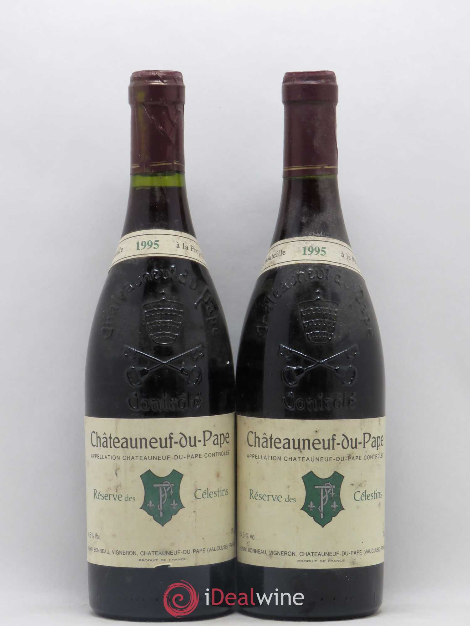 Châteauneuf-du-Pape Réserve des Célestins Henri Bonneau & Fils 1995 - Lot de 2 bouteilles - 0
