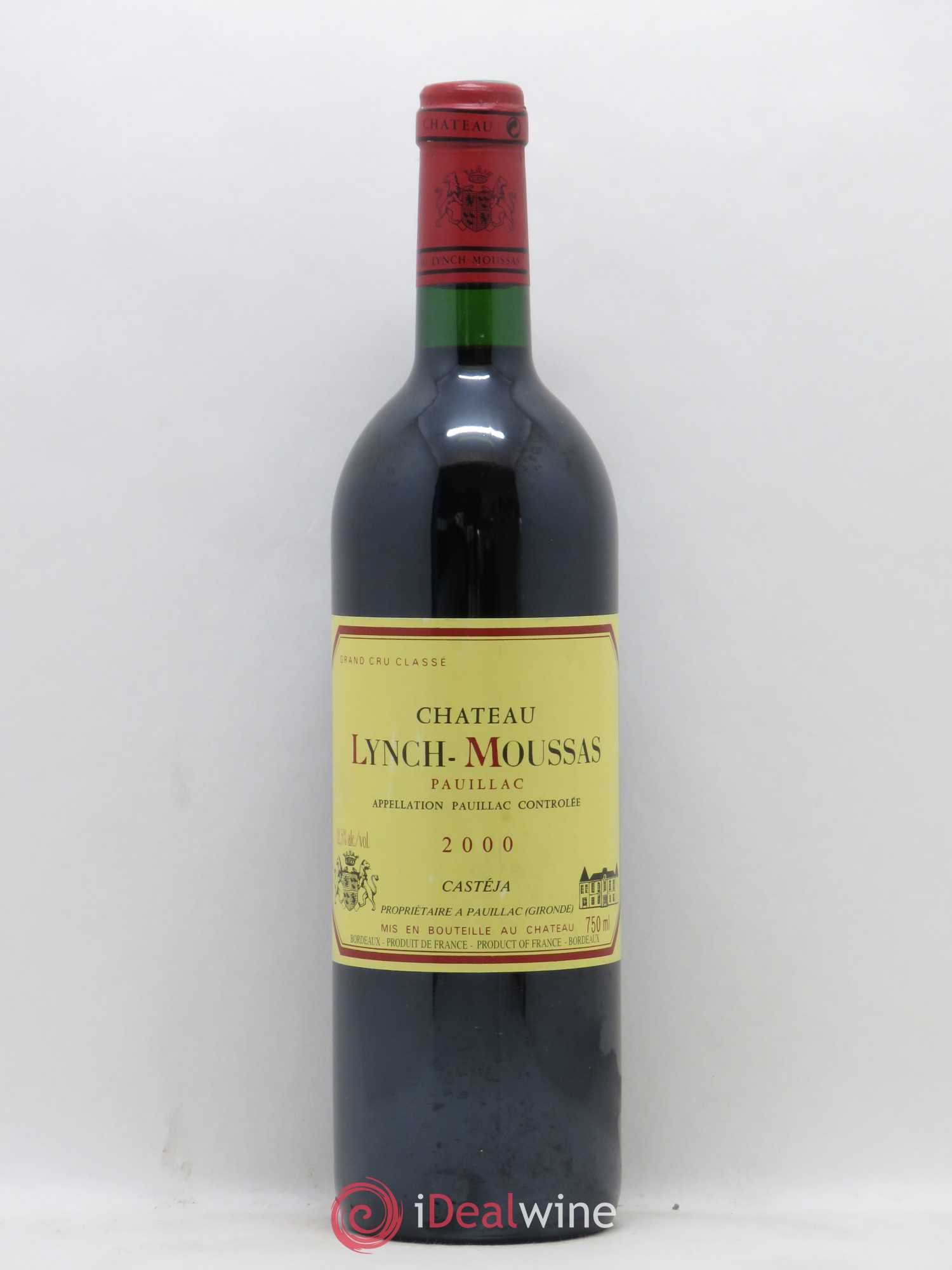 Château Lynch Moussas 5ème Grand Cru Classé 2000 - Lot de 1 bouteille - 0