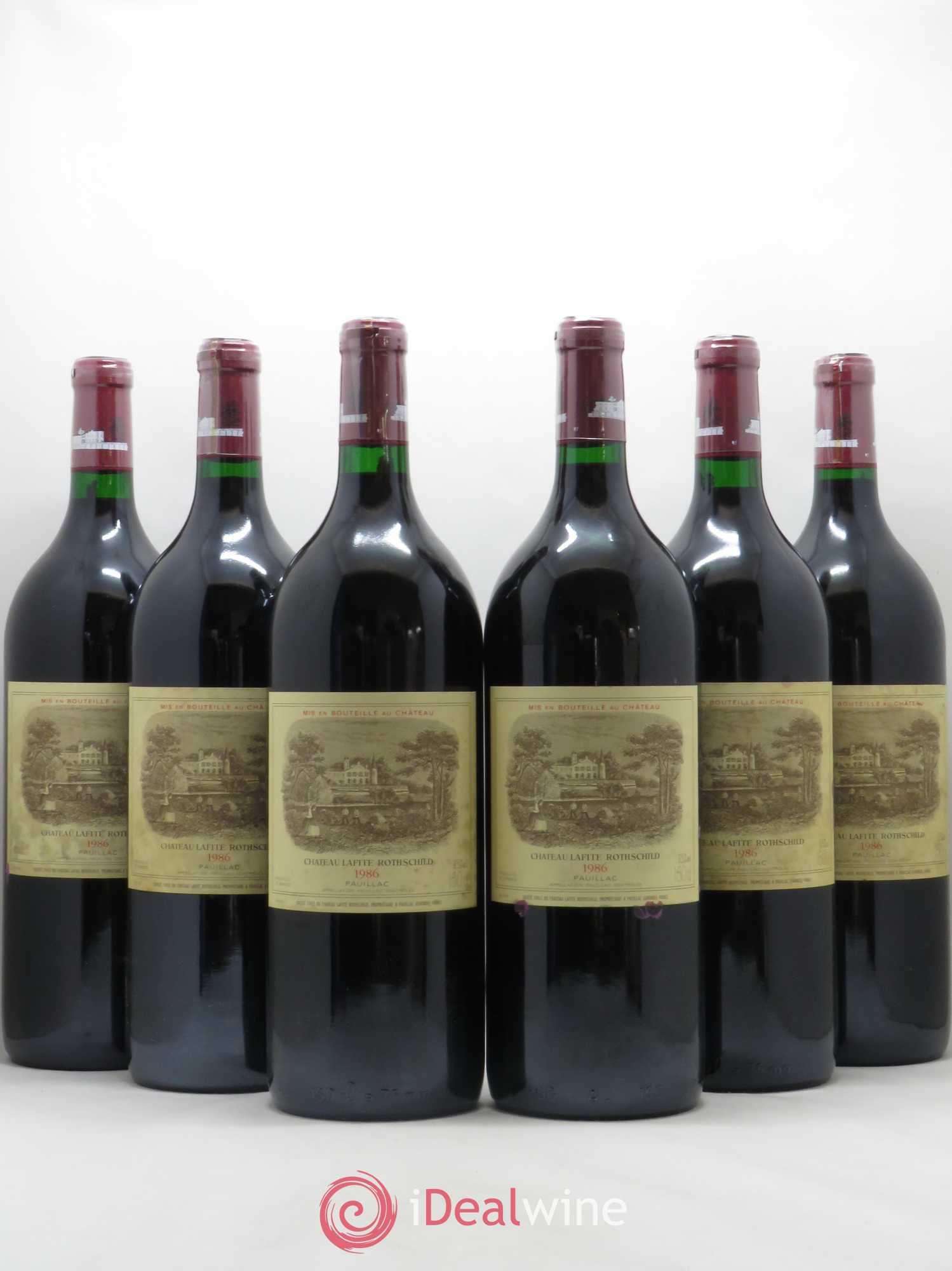 Château Lafite Rothschild 1er Grand Cru Classé 1986 - Lot de 6 magnums - 0