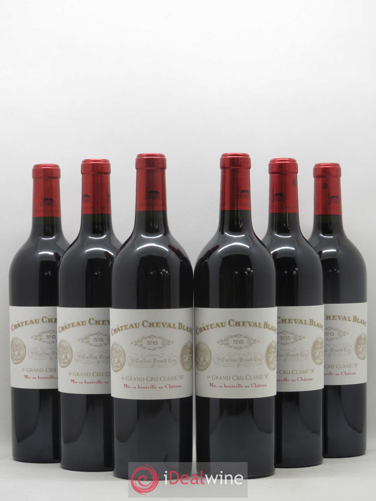 Château Cheval Blanc 1er Grand Cru Classé A 2015 - Lot de 6 bouteilles - 0