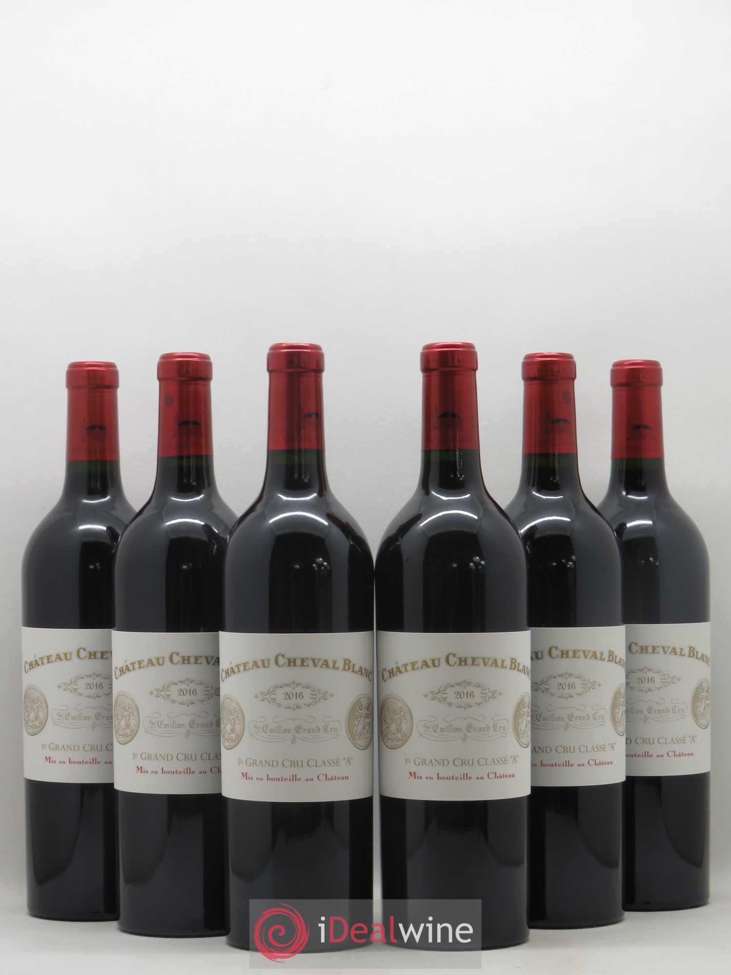 Château Cheval Blanc 1er Grand Cru Classé A 2016 - Lot de 6 bouteilles - 0