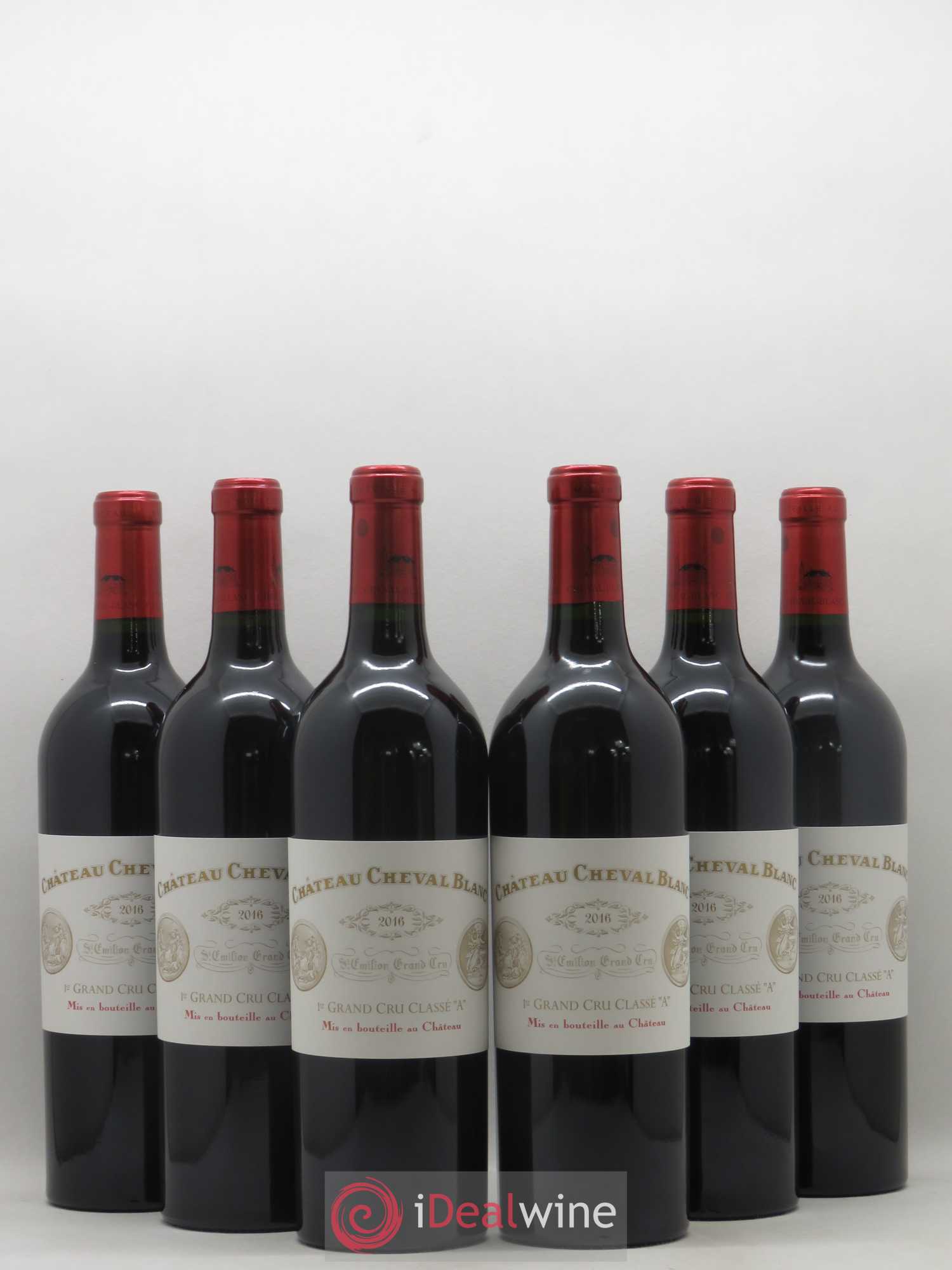 Château Cheval Blanc 1er Grand Cru Classé A 2016 - Lot de 6 bouteilles - 0