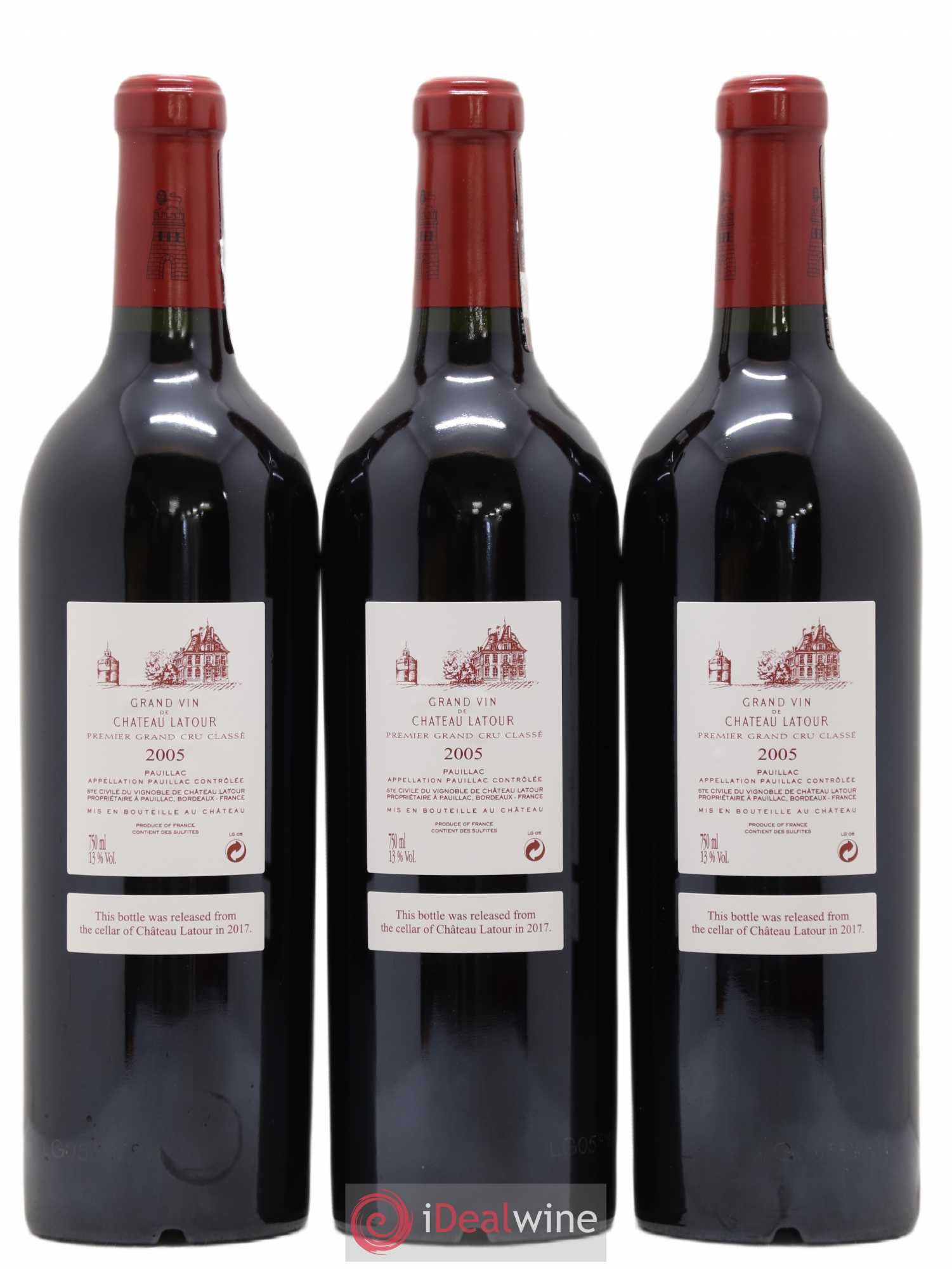 Château Latour 1er Grand Cru Classé 2005 - Lot de 6 bouteilles - 2