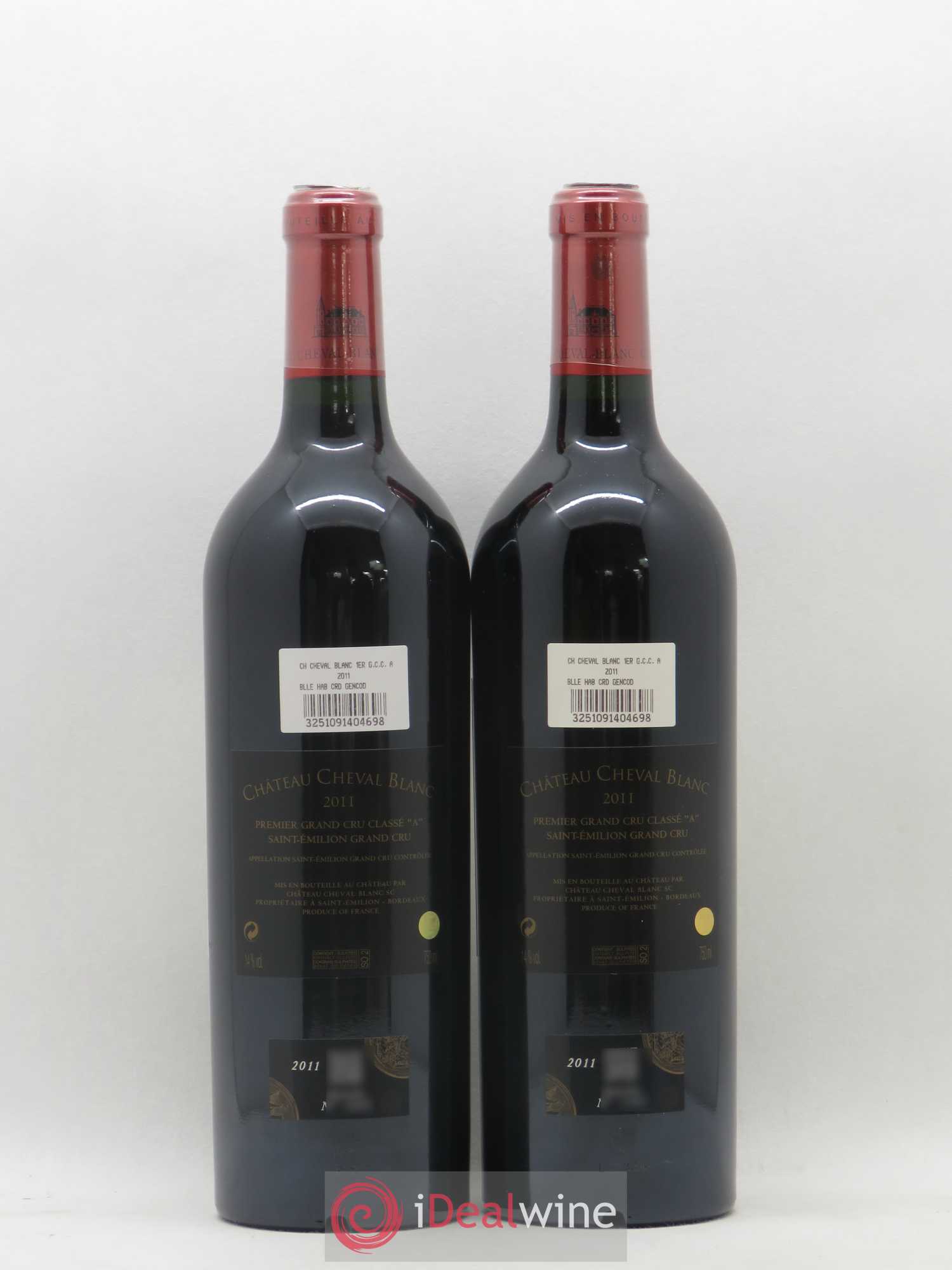 Château Cheval Blanc 1er Grand Cru Classé A 2011 - Lot de 2 bouteilles - 1