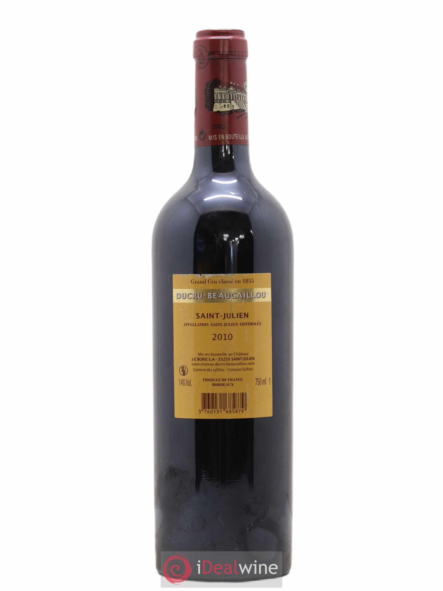 Château Ducru Beaucaillou 2ème Grand Cru Classé 2010 - Lot de 1 bouteille - 1