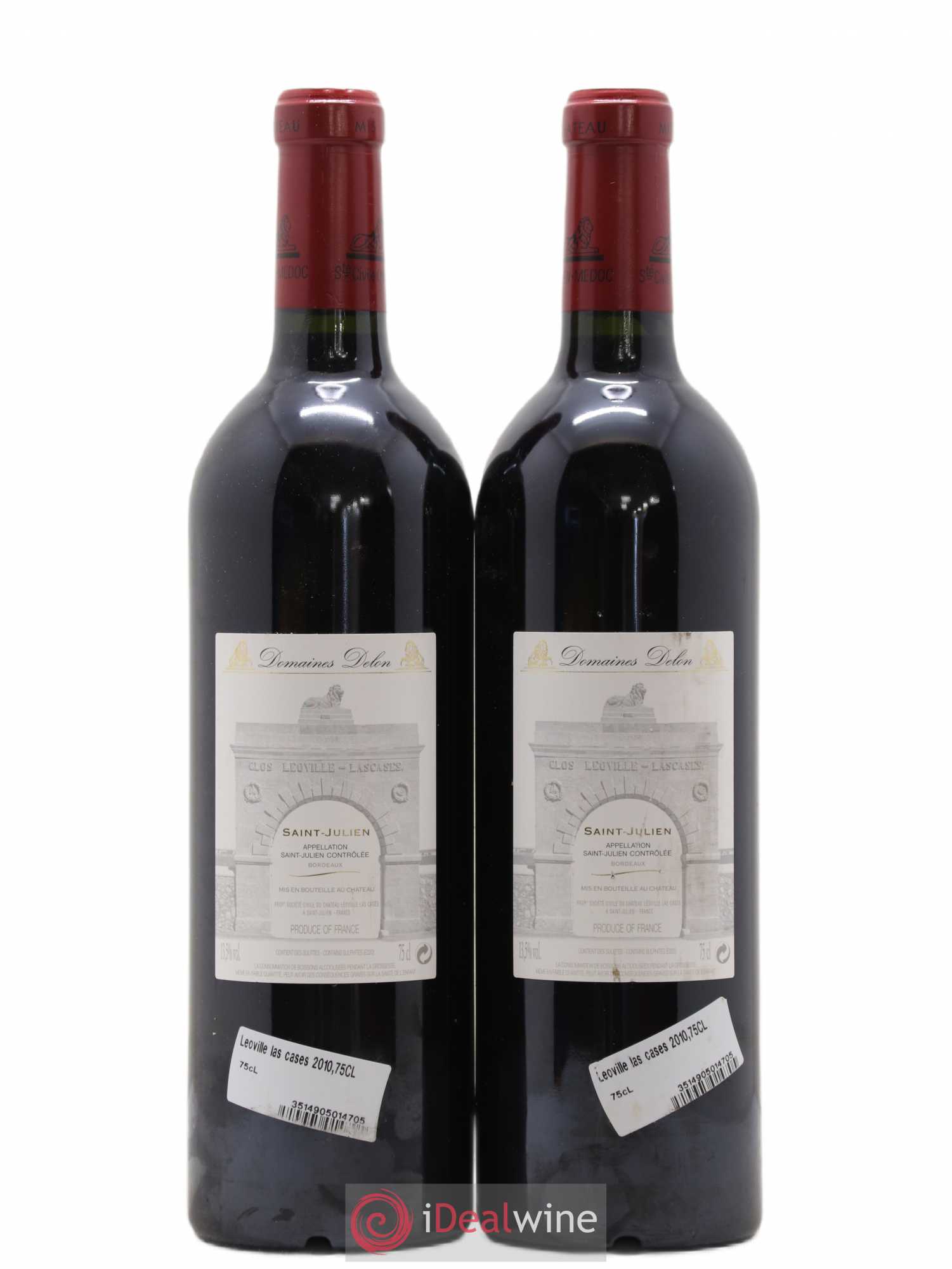 Château Léoville Las Cases 2ème Grand Cru Classé 2010 - Lot de 2 bouteilles - 1