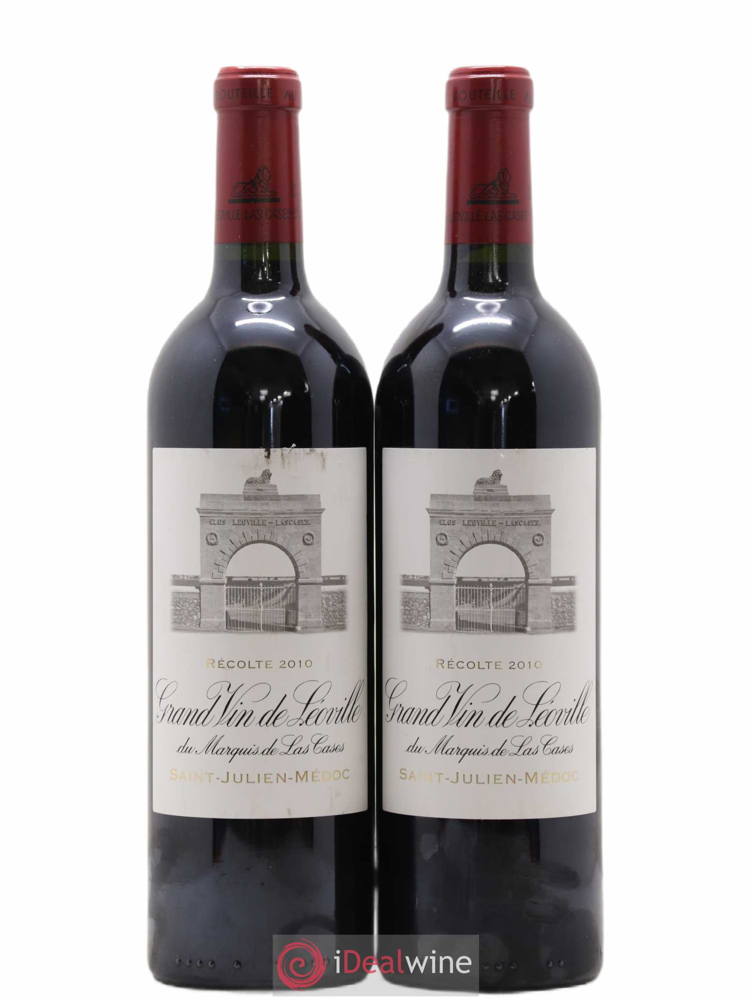 Château Léoville Las Cases 2ème Grand Cru Classé 2010 - Lot de 2 bouteilles - 0